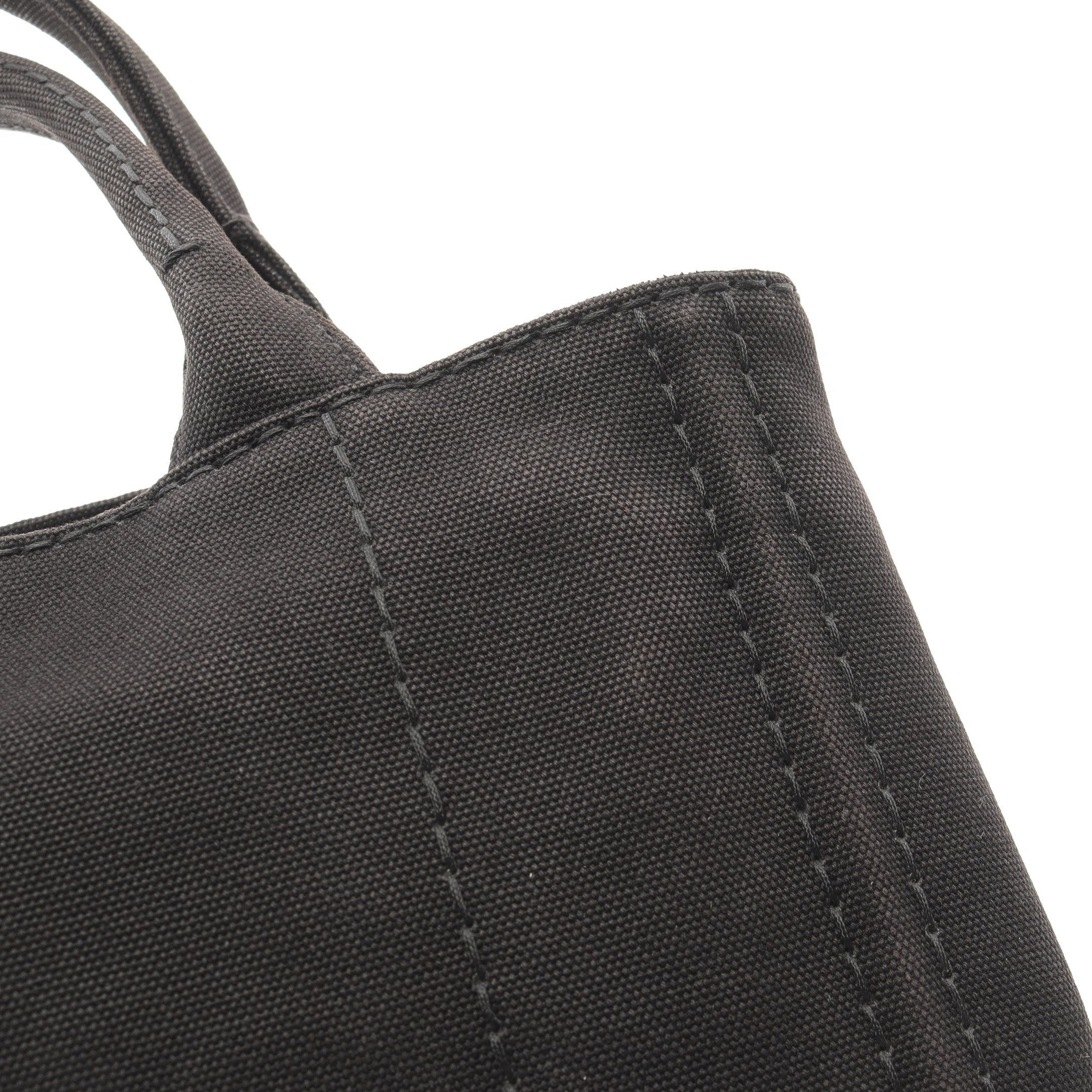 Prada Prada Canapa Kanapa Handbag Tote Bag Canvas Black Size ONE SIZE - 8 Thumbnail