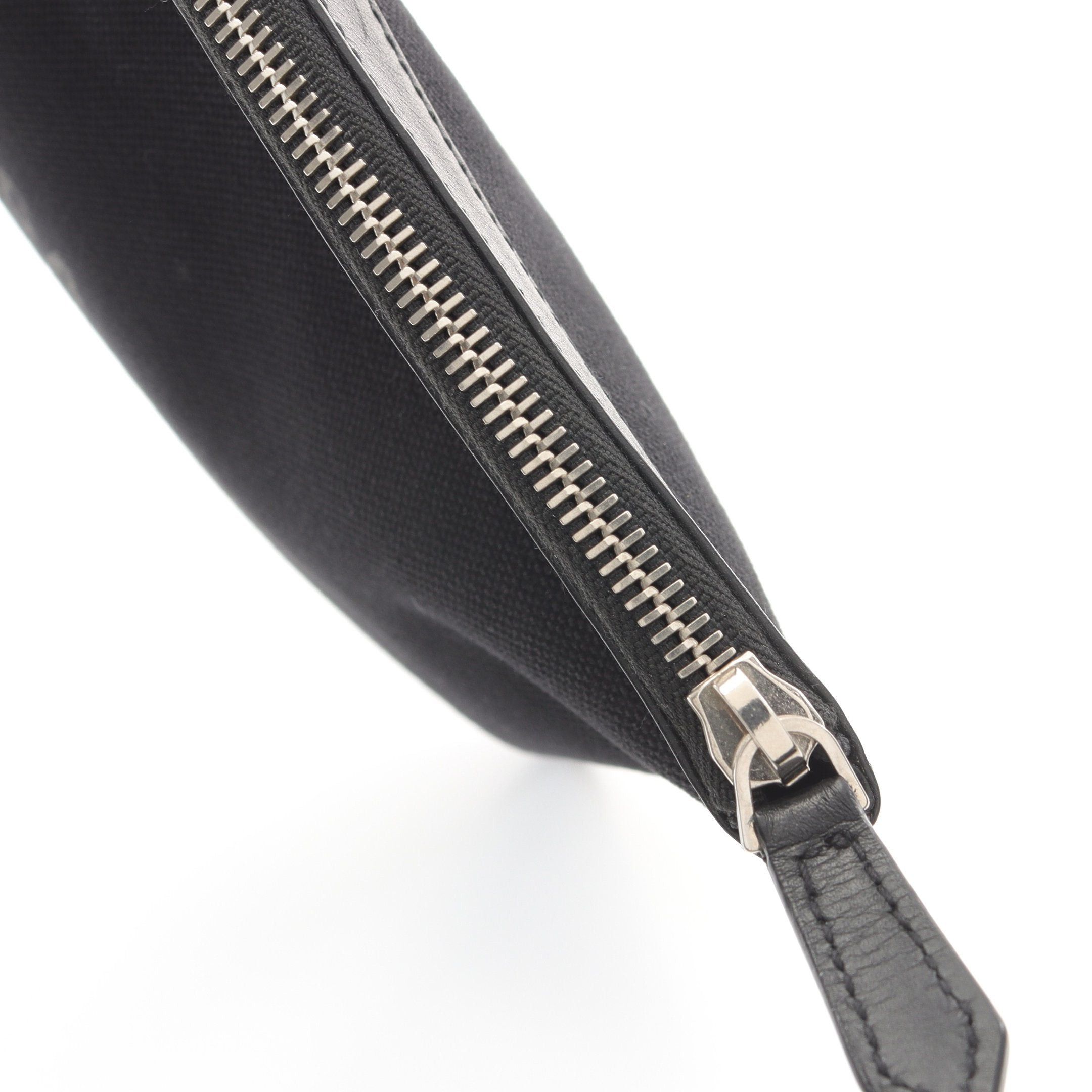 Balenciaga Balenciaga Navy Clip L Clutch Bag Canvas Leather Black Size ONE SIZE - 6 Thumbnail