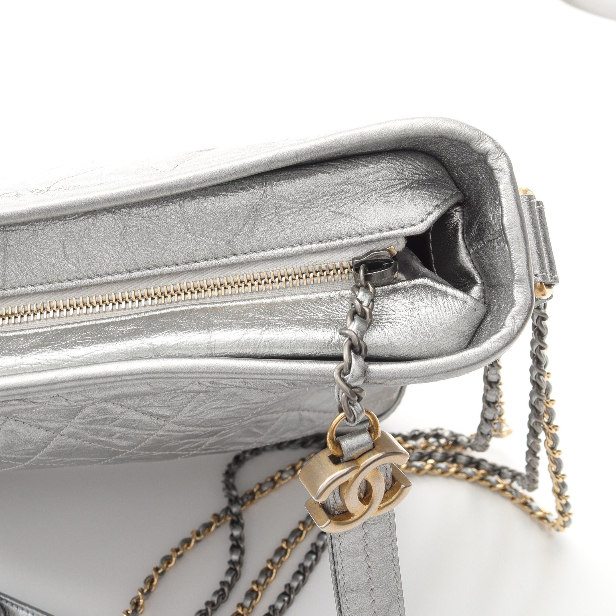 Chanel Chanel Gabriel De Chanel Chain Shoulder Bag Leather Silver Combination Metal Fittings Size ONE SIZE - 12 Thumbnail