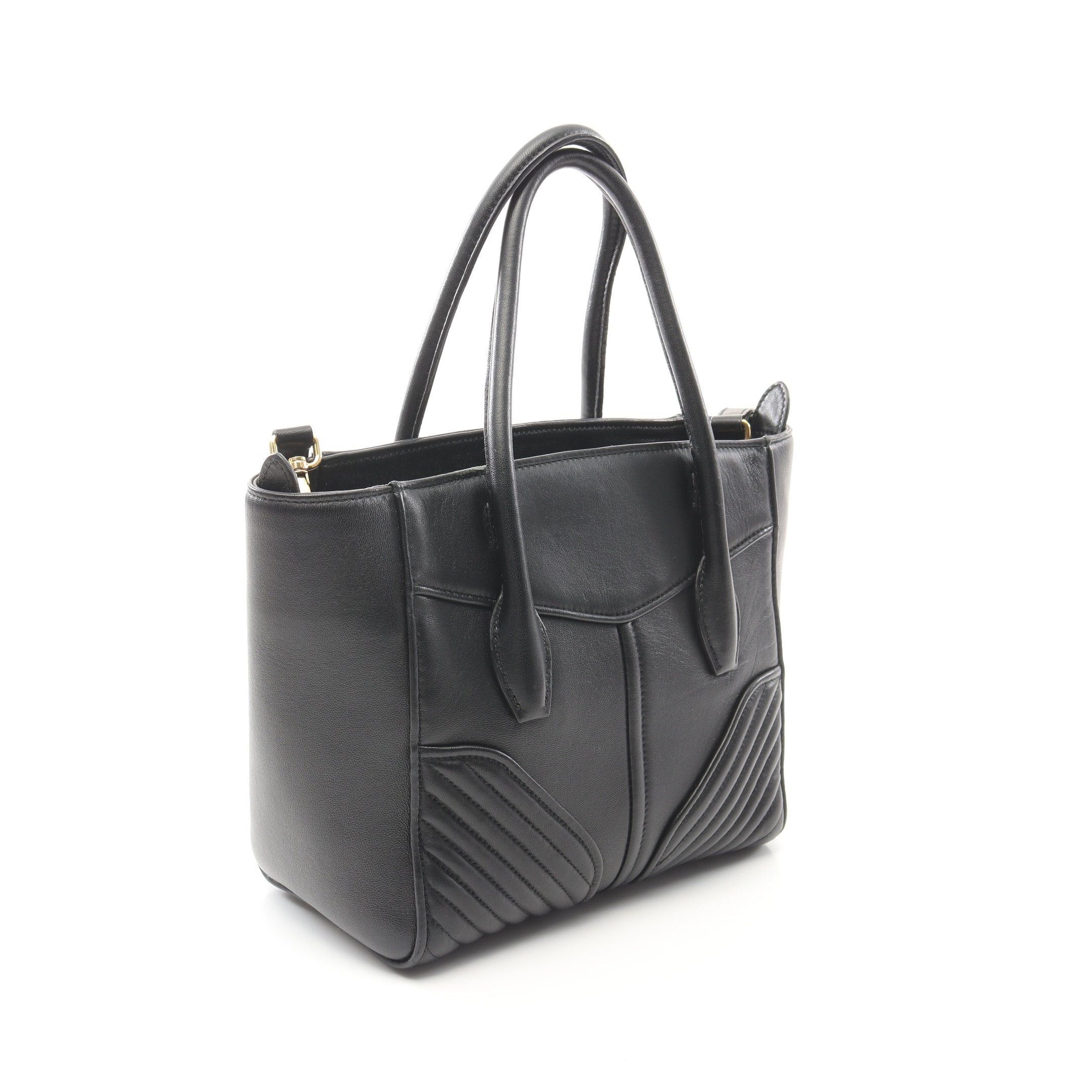 Miu Miu Miu Miu Nappa Biker Handbag Leather Black Size ONE SIZE - 2 Thumbnail