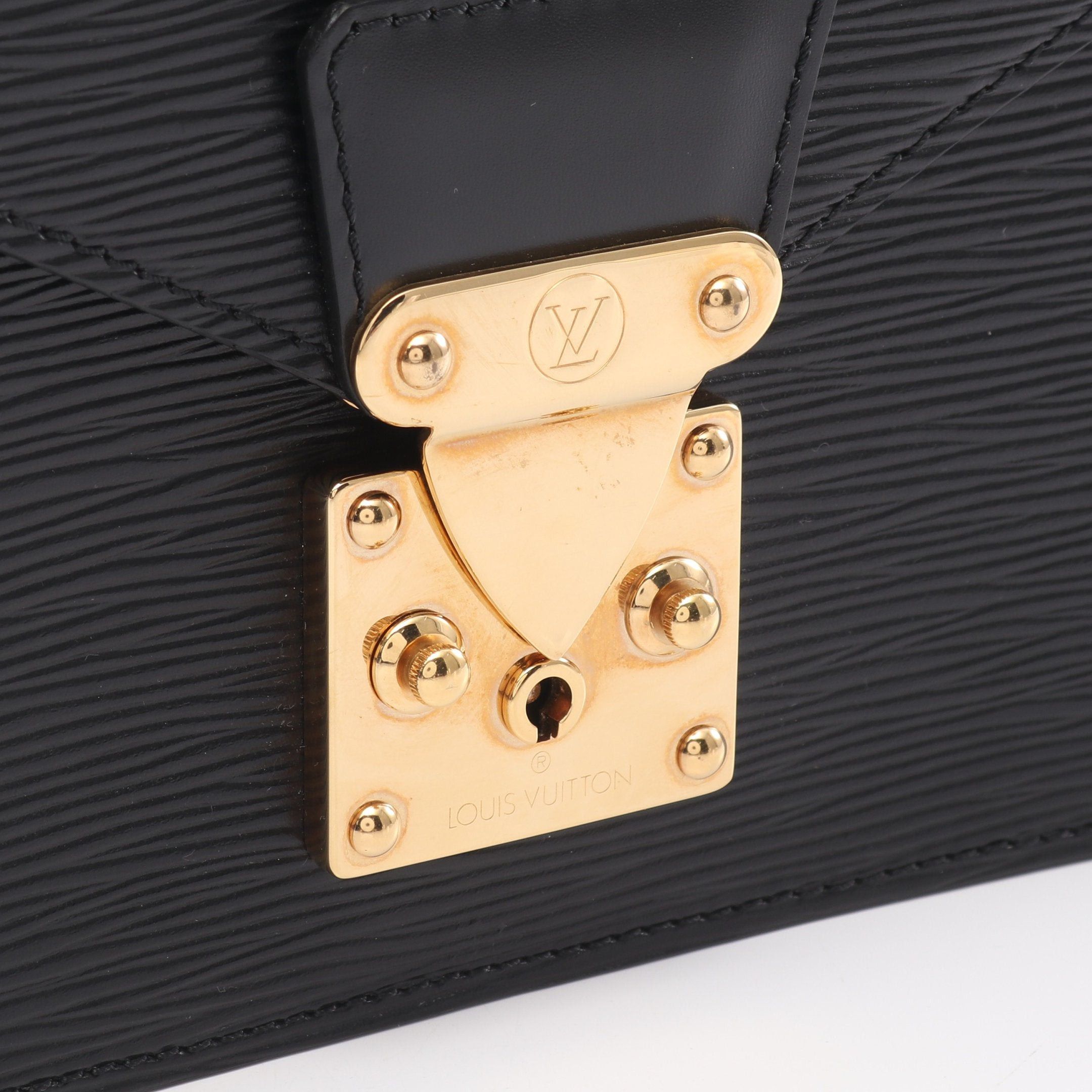 Louis Vuitton Louis Vuitton Serie Dragonne Epi Noir Clutch Bag Leather Black Size ONE SIZE - 11 Thumbnail
