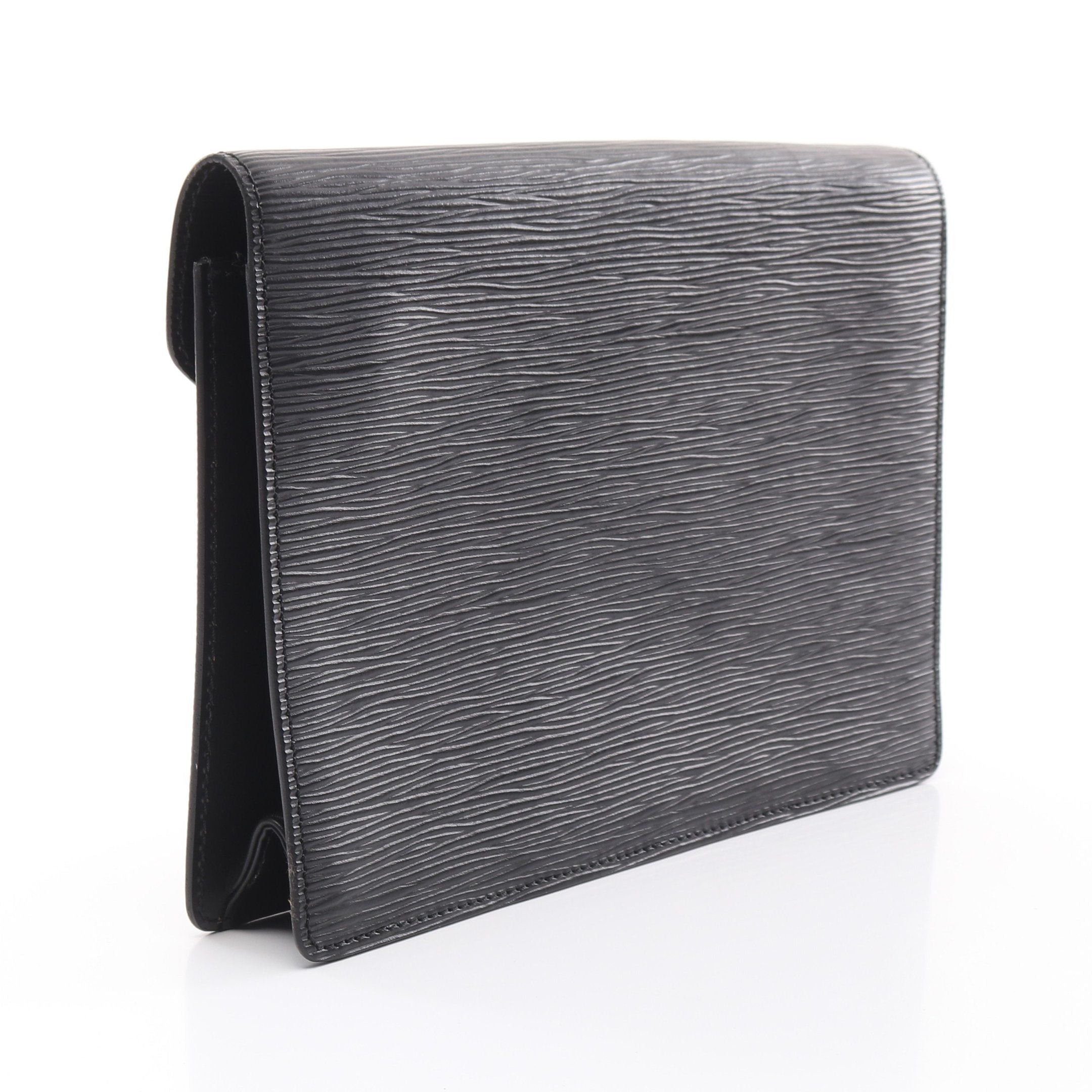Louis Vuitton Louis Vuitton Serie Dragonne Epi Noir Clutch Bag Leather Black Size ONE SIZE - 2 Thumbnail