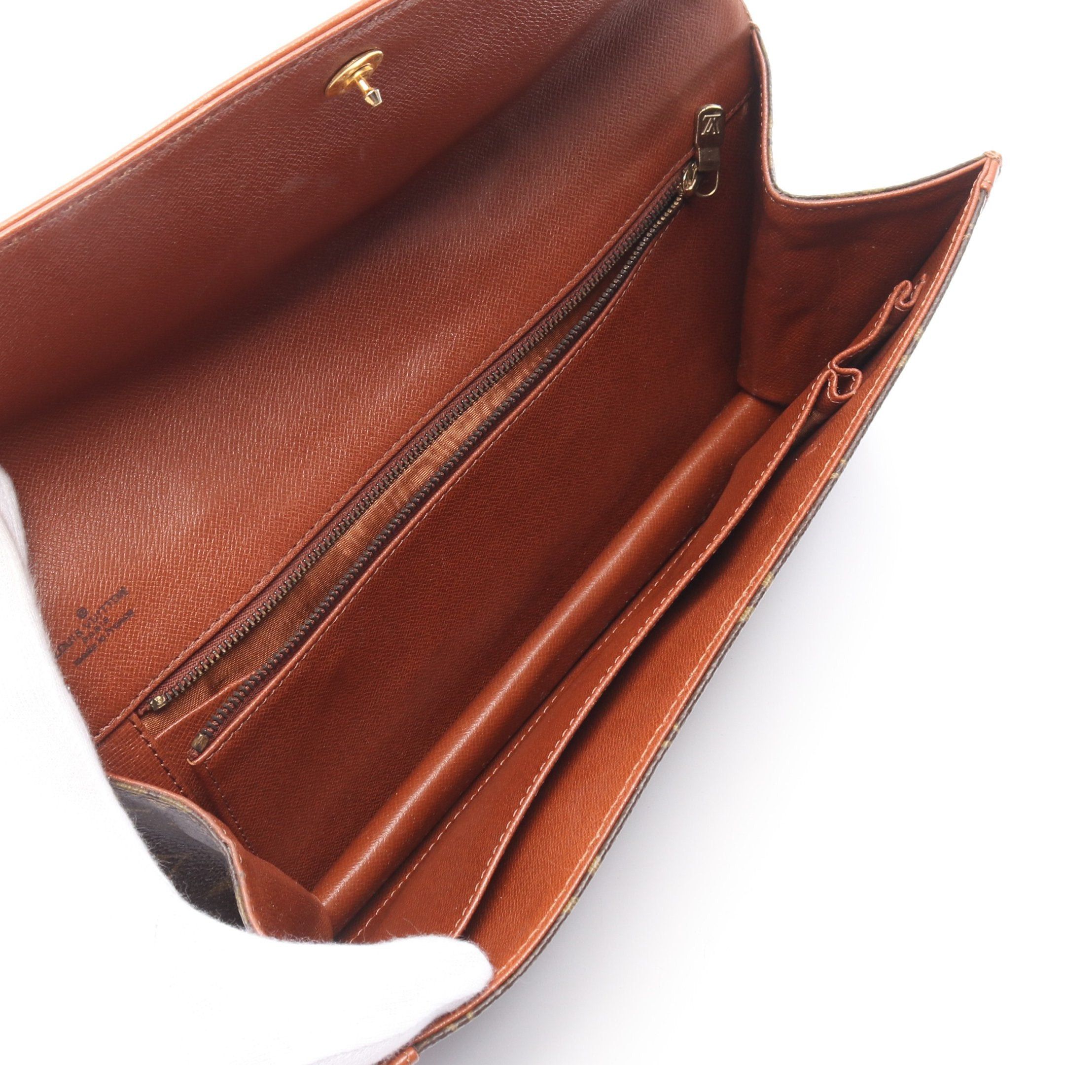 Louis Vuitton Louis Vuitton Pochette Dame Gm Monogram Clutch Bag Second Leather Brown Size ONE SIZE - 3 Thumbnail
