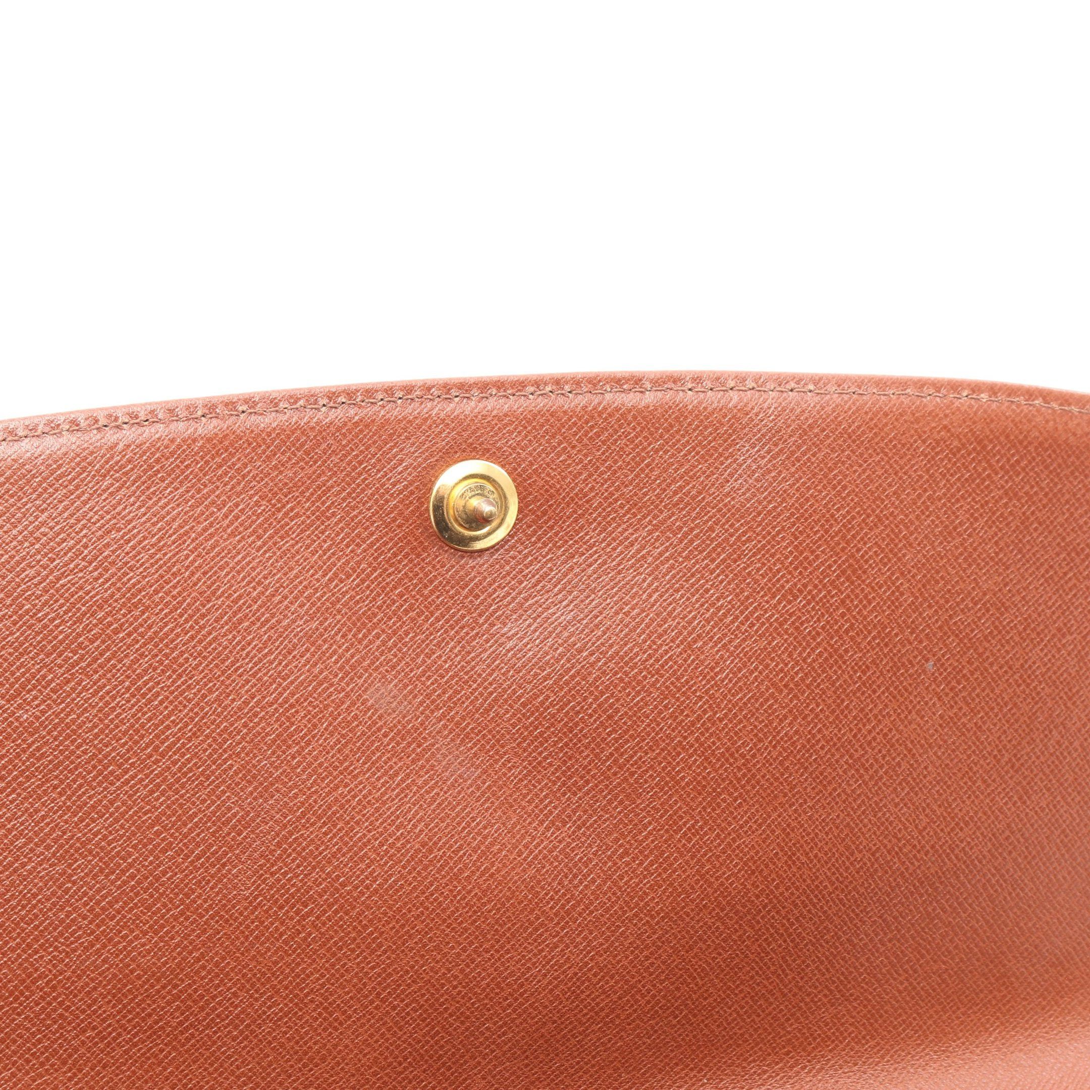 Louis Vuitton Louis Vuitton Pochette Dame Gm Monogram Clutch Bag Second Leather Brown Size ONE SIZE - 11 Thumbnail
