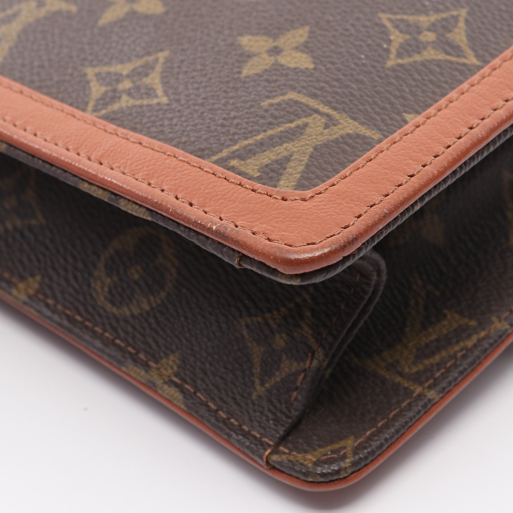 Louis Vuitton Louis Vuitton Pochette Dame Gm Monogram Clutch Bag Second Leather Brown Size ONE SIZE - 7 Thumbnail