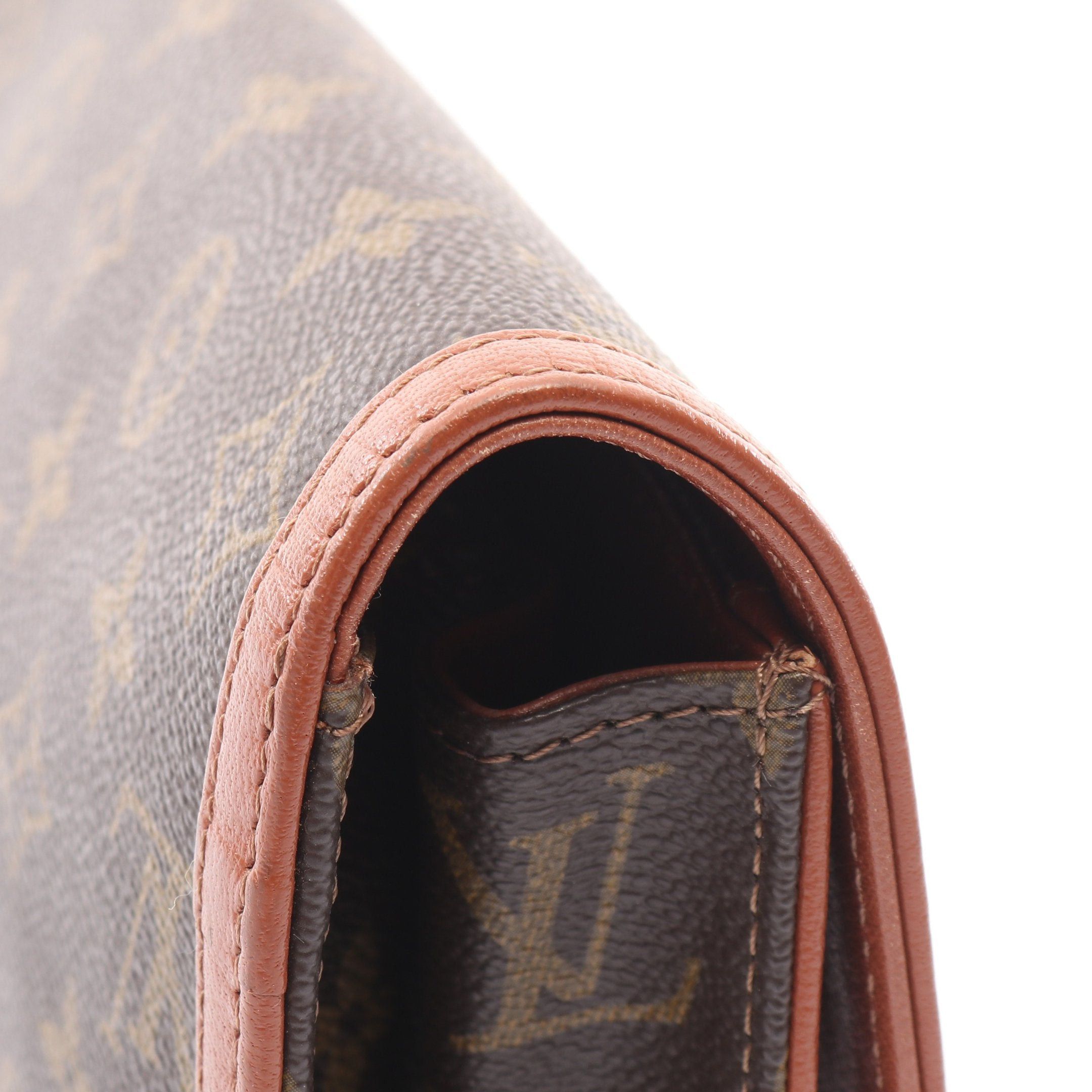 Louis Vuitton Louis Vuitton Pochette Dame Gm Monogram Clutch Bag Second Leather Brown Size ONE SIZE - 10 Thumbnail