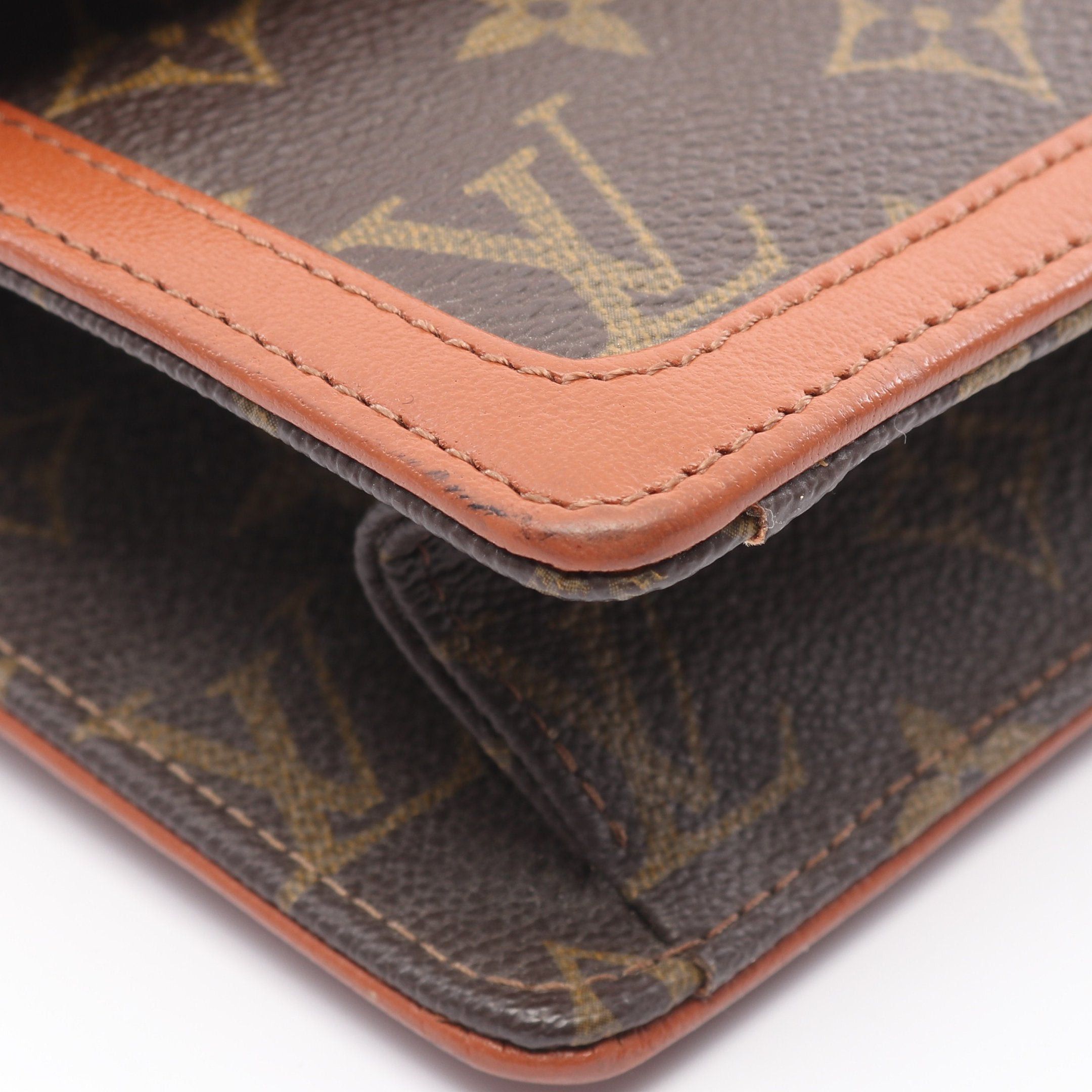 Louis Vuitton Louis Vuitton Pochette Dame Gm Monogram Clutch Bag Second Leather Brown Size ONE SIZE - 6 Thumbnail