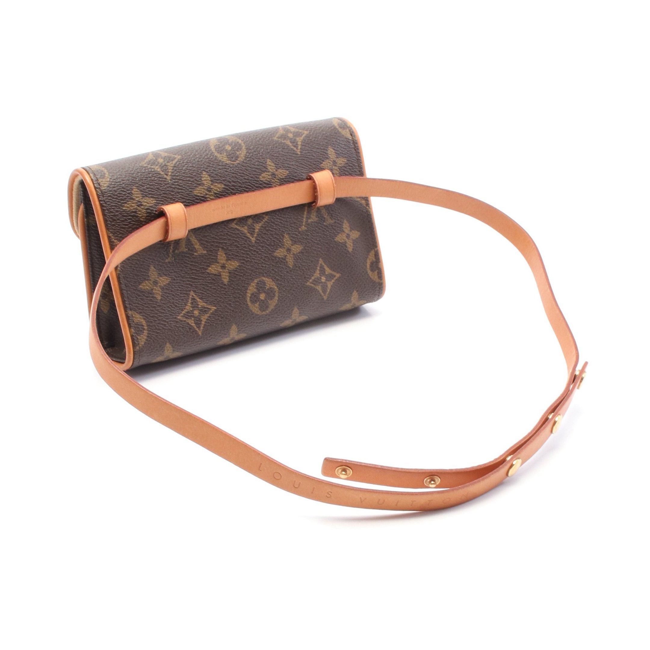 Louis Vuitton Louis Vuitton Pochette Florentine Monogram Body Bag Waist Leather Brown With Xs Size Belt Size ONE SIZE - 2 Thumbnail
