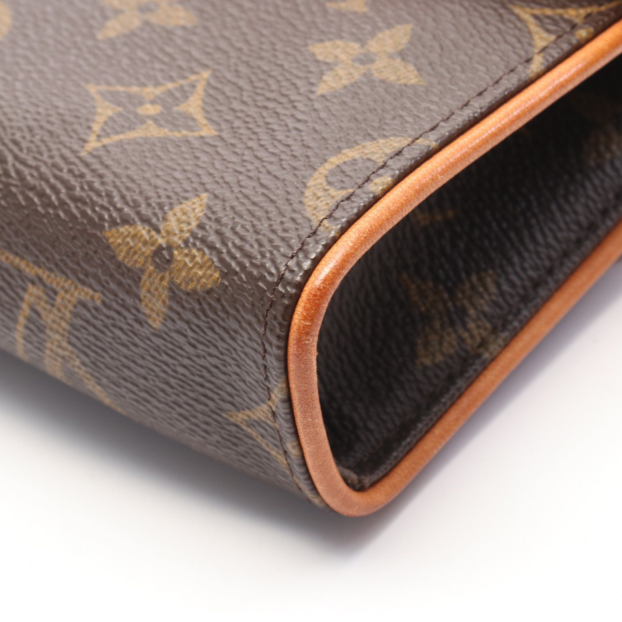 Louis Vuitton Louis Vuitton Pochette Florentine Monogram Body Bag Waist Leather Brown With Xs Size Belt Size ONE SIZE - 7 Thumbnail