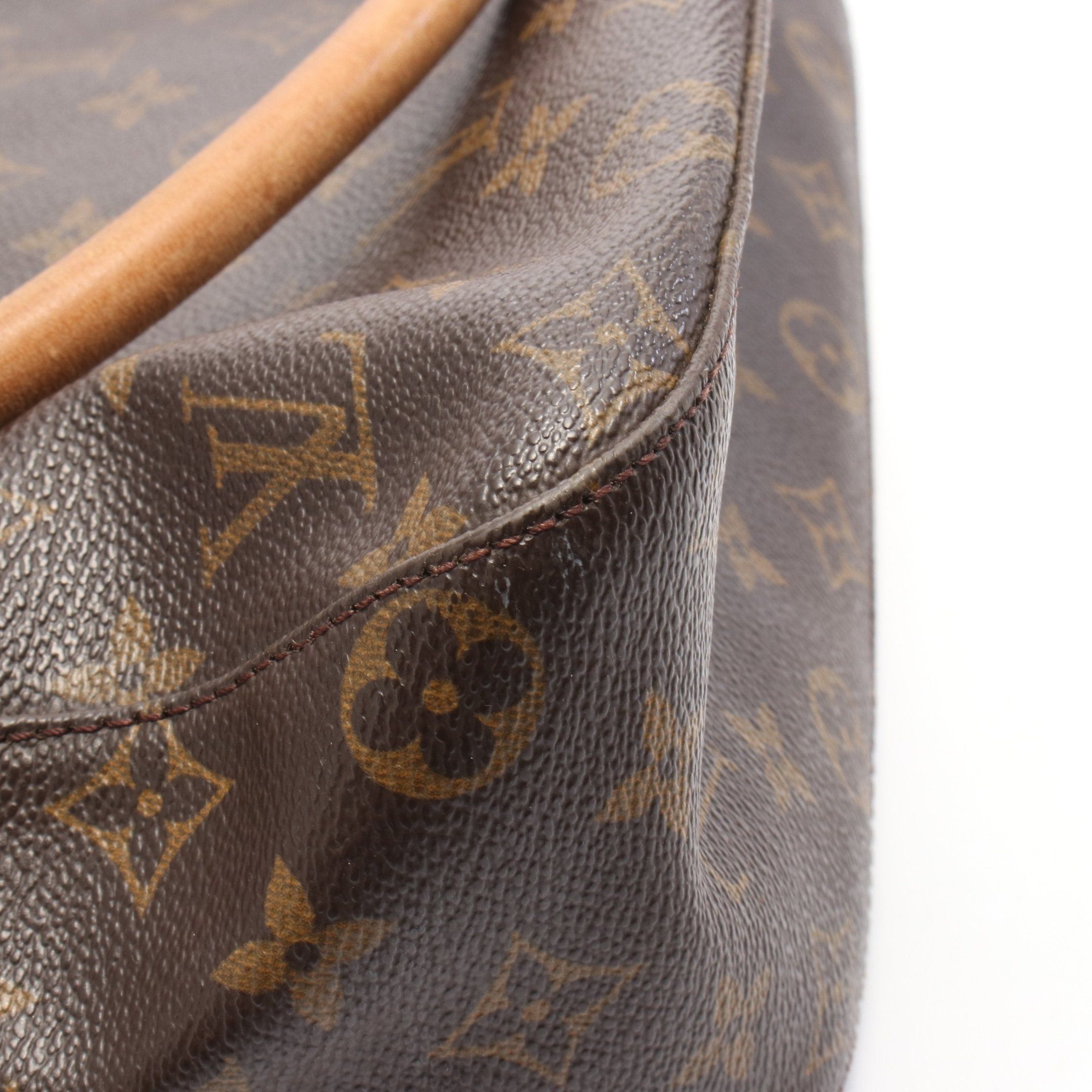 Louis Vuitton Louis Vuitton Looping Gm Monogram Shoulder Bag Leather Brown Size ONE SIZE - 9 Thumbnail