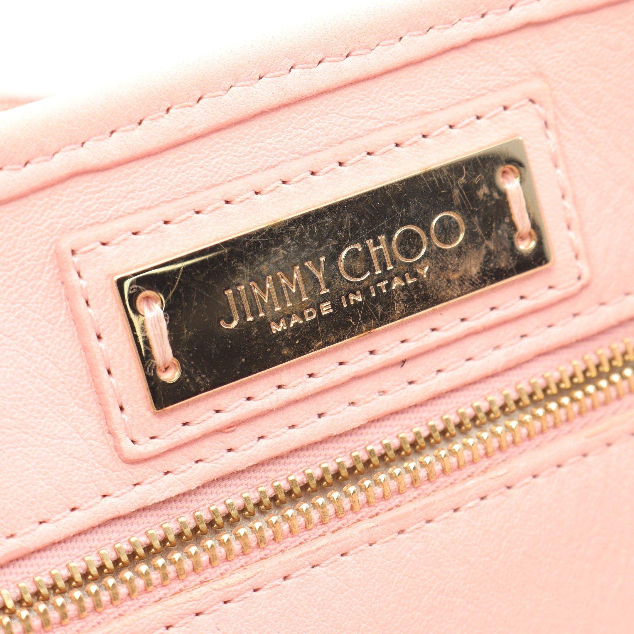 Jimmy Choo Jimmy Choo Sasha S Handbag Tote Bag Leather Pink Star Studs Size ONE SIZE - 4 Thumbnail