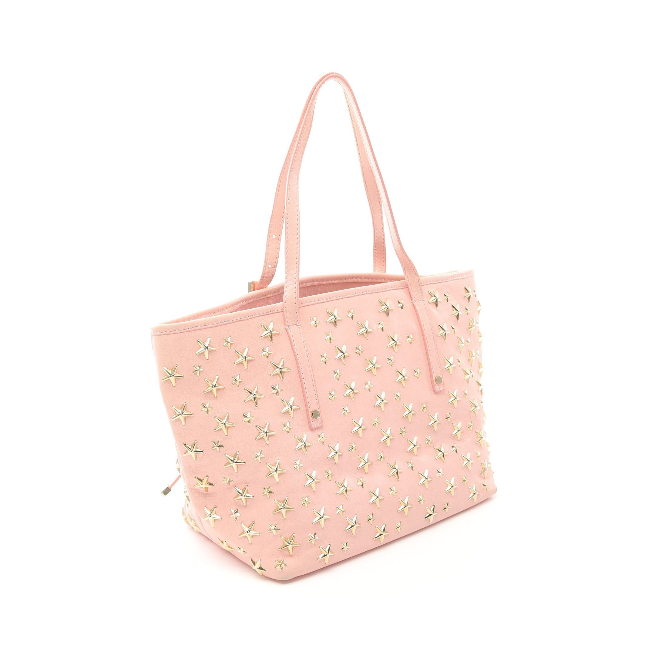 Jimmy Choo Jimmy Choo Sasha S Handbag Tote Bag Leather Pink Star Studs Size ONE SIZE - 2 Thumbnail