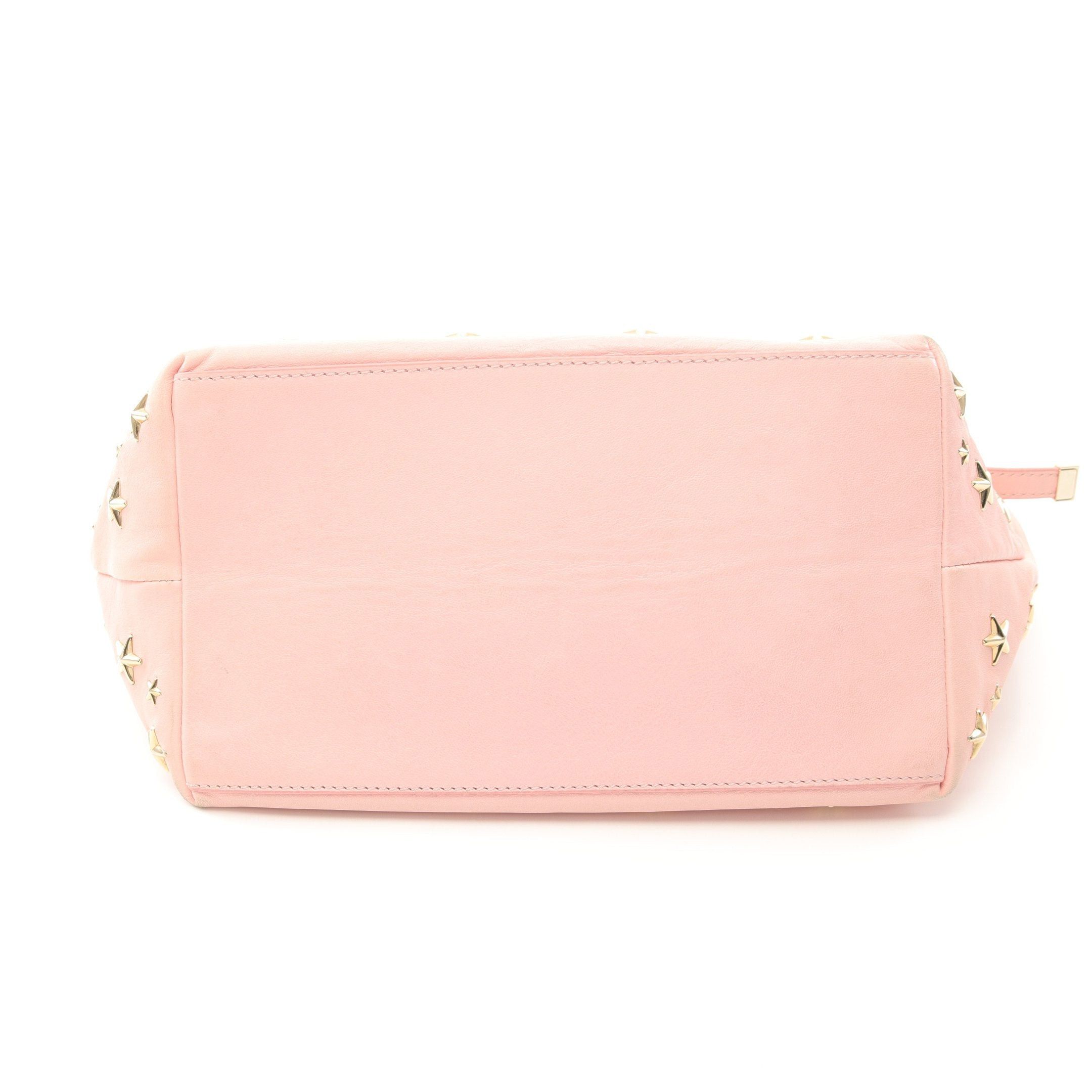 Jimmy Choo Jimmy Choo Sasha S Handbag Tote Bag Leather Pink Star Studs Size ONE SIZE - 10 Thumbnail