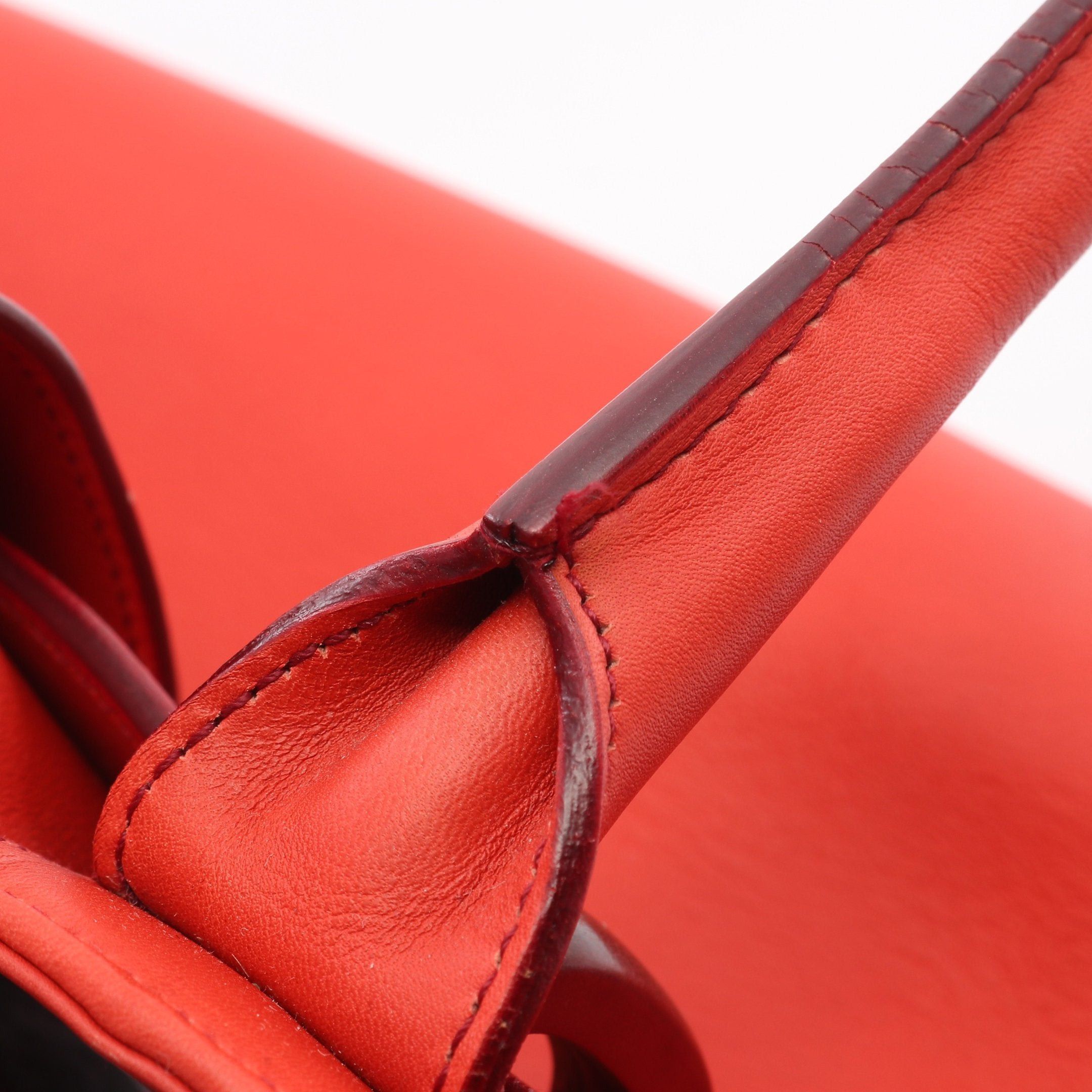 Salvatore Ferragamo Salvatore Ferragamo Handbag Tote Bag Leather Wood Red Size ONE SIZE - 11 Thumbnail