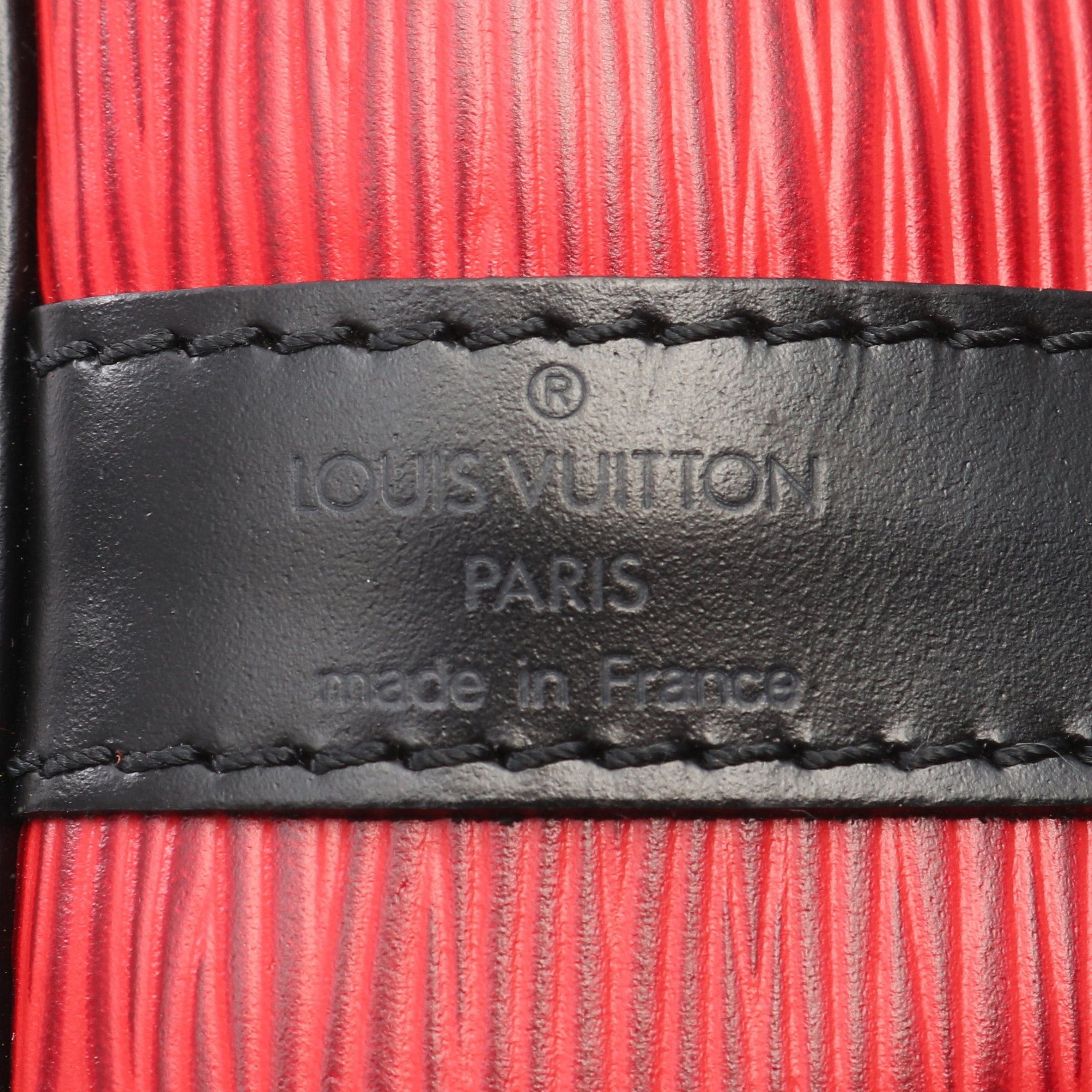 Louis Vuitton Louis Vuitton Peti Noe Epi Castilian Red Noir One Shoulder Bag Leather Black Size ONE SIZE - 4 Thumbnail