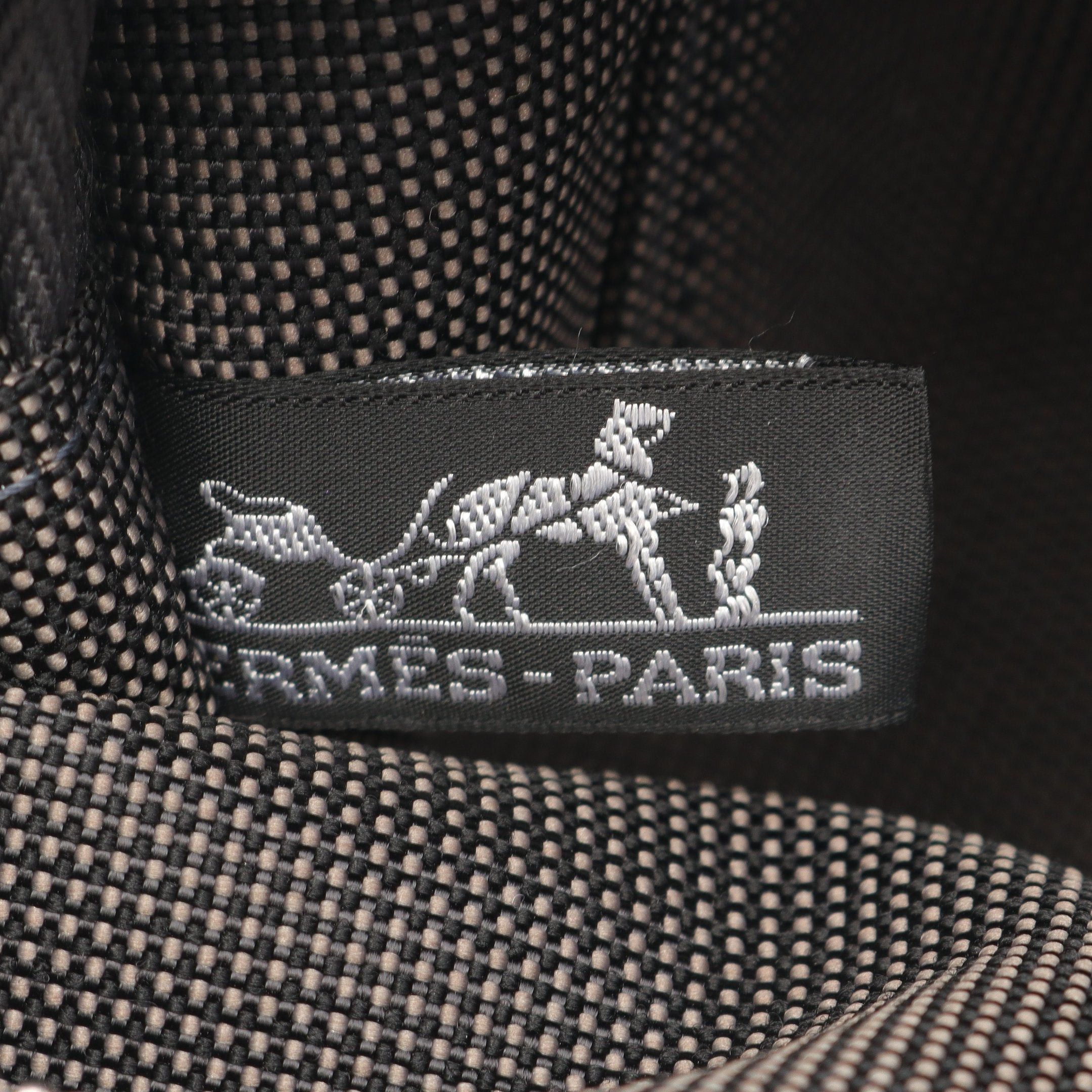 Hermes Hermes Yale Line Mm Handbag Tote Bag Nylon Canvas Dark Gray Silver Hardware Size ONE SIZE - 4 Thumbnail