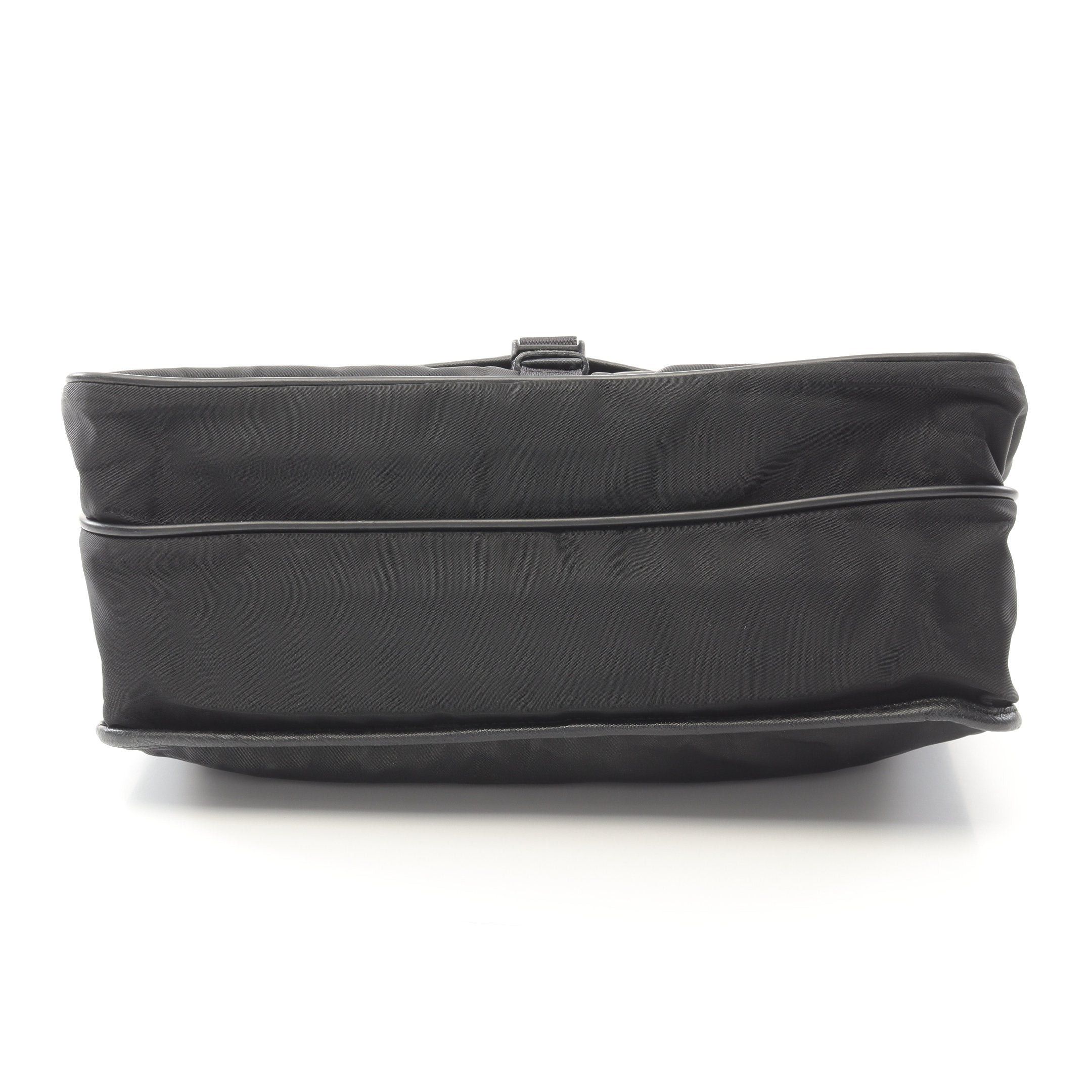 Prada Prada Tessuto Saffiano Shoulder Bag Nylon Leather Black Size ONE SIZE - 12 Thumbnail