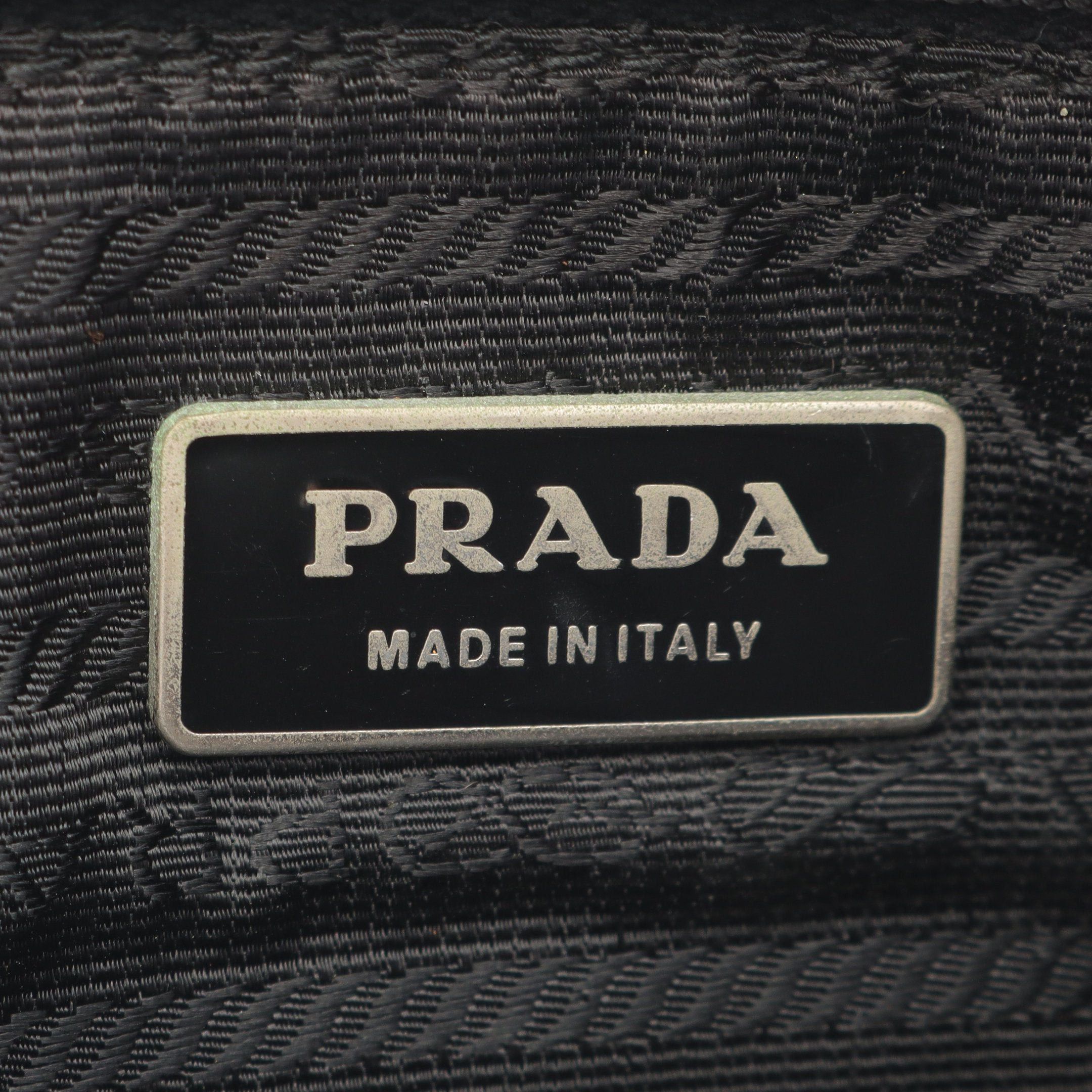 Prada Prada Tessuto Saffiano Shoulder Bag Nylon Leather Black Size ONE SIZE - 4 Thumbnail