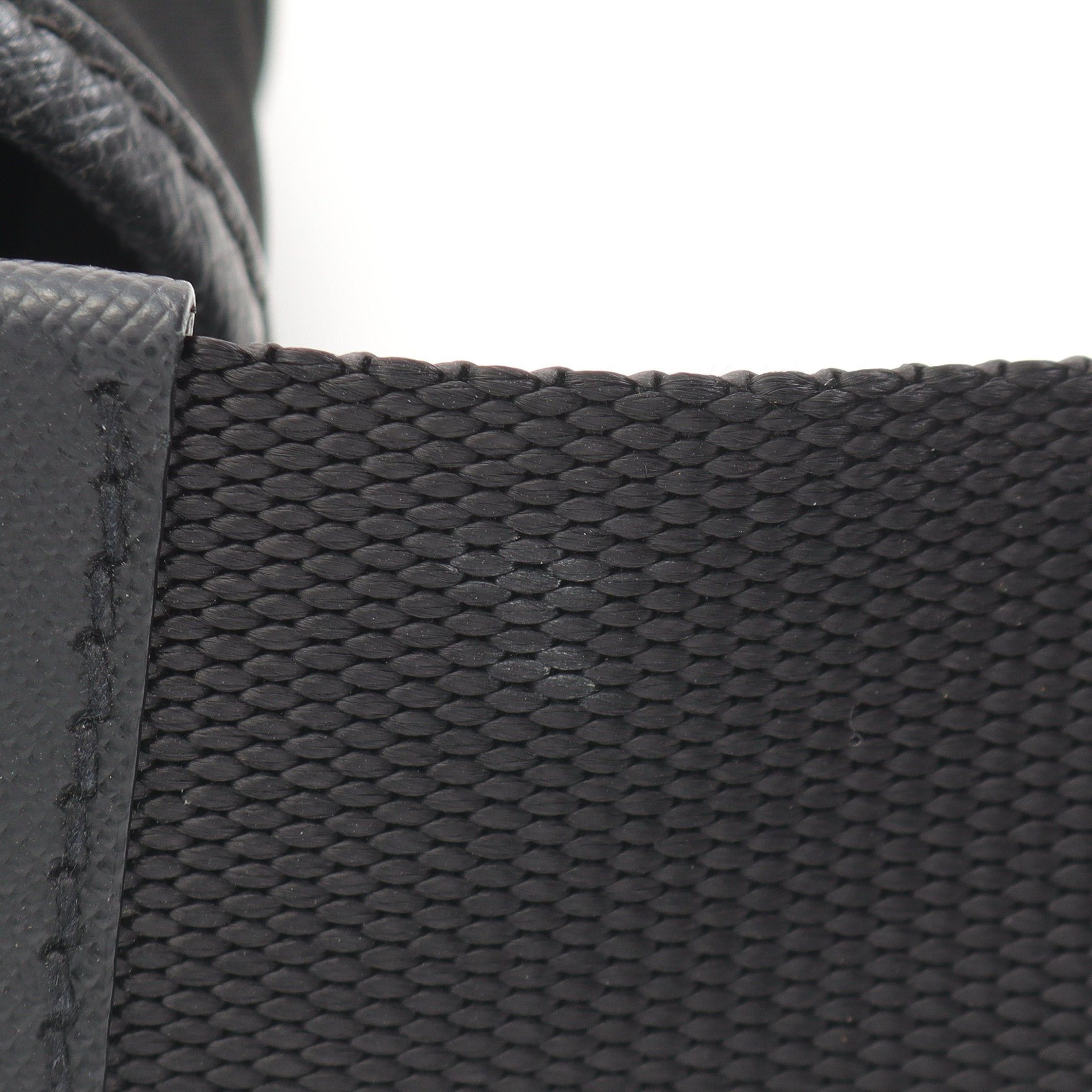 Prada Prada Tessuto Saffiano Shoulder Bag Nylon Leather Black Size ONE SIZE - 10 Thumbnail