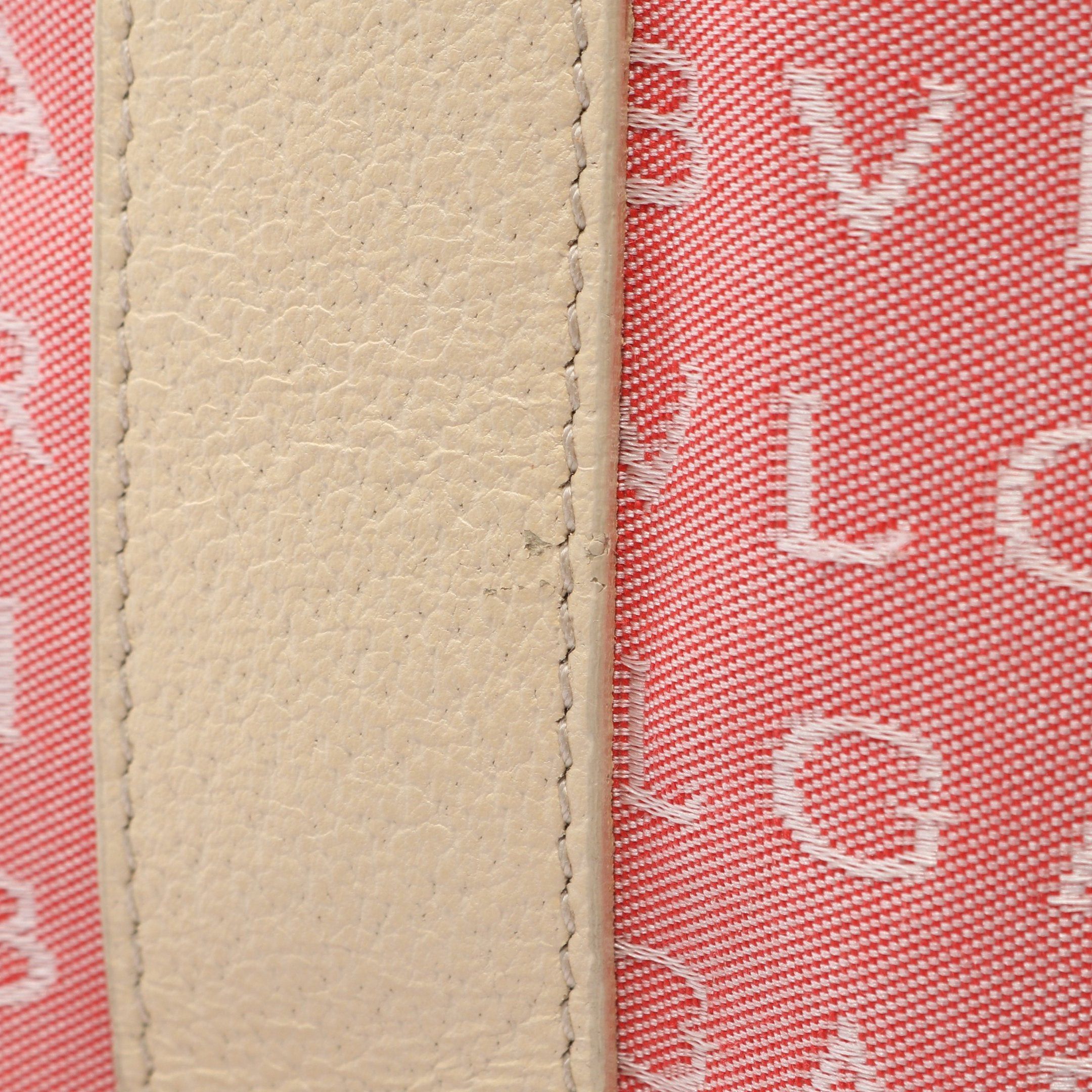 Bvlgari Bvlgari Logomania Shoulder Bag Tote Canvas Leather Pink Ivory Size ONE SIZE - 12 Thumbnail