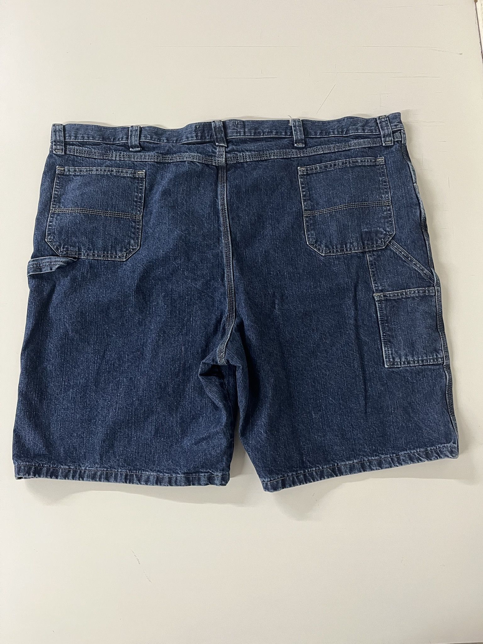 Vintage Vintage 90s Dark Wash Wrangler Oversized Denim Jorts Size 53 Size US 42 / EU 58 - 5 Thumbnail