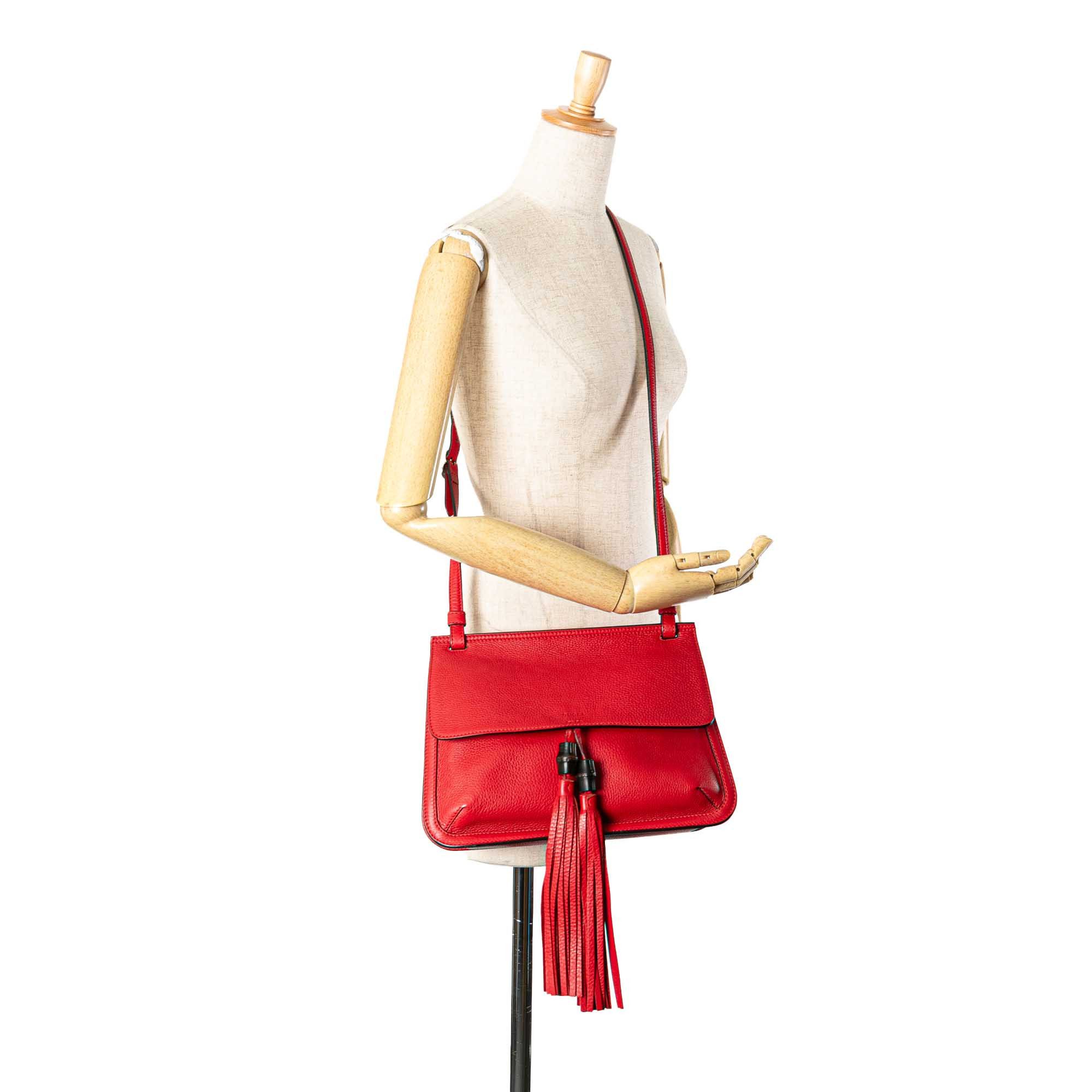 Gucci Gucci Medium Leather Bamboo Daily Crossbody Size ONE SIZE - 12 Thumbnail