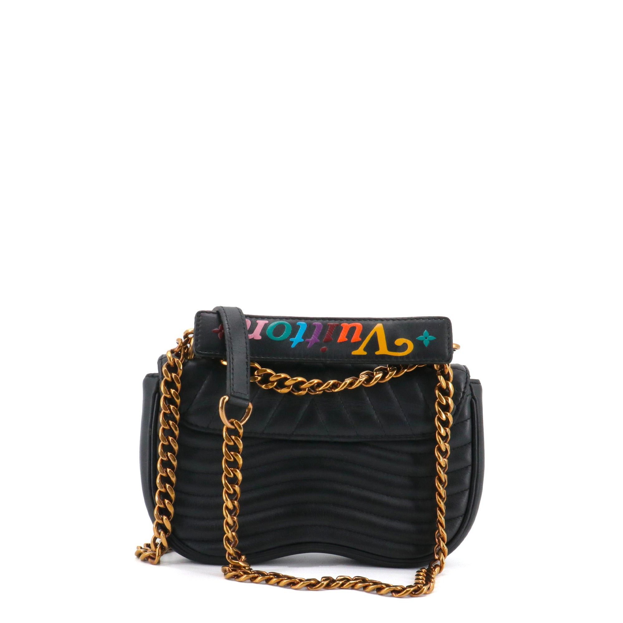 Louis Vuitton LOUIS VUITTON - Louis Vuitton New Wave shoulder bag in black leather Size ONE SIZE - 3 Thumbnail