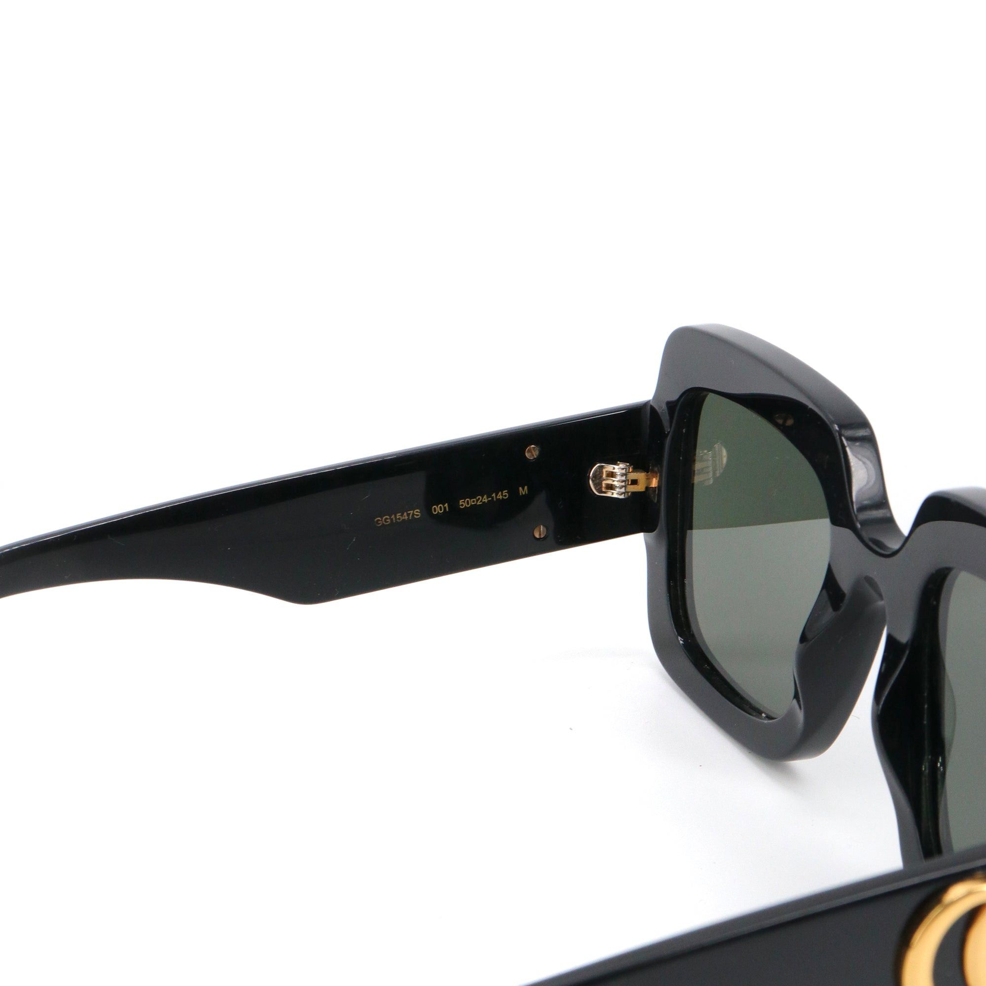 Gucci GUCCI - GG Gucci sunglasses in black plastic Size ONE SIZE - 4 Thumbnail