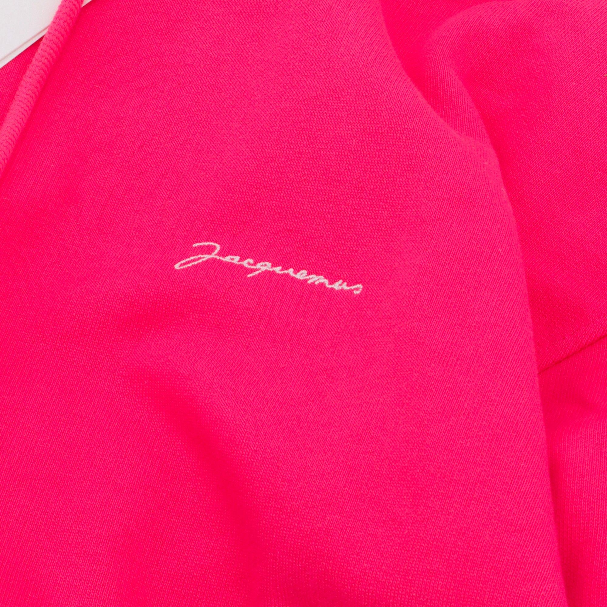 Jacquemus JACQUEMUS - The Jacquemus embroidered sweatshirt in pink cotton (XL) Size XL / US 12-14 / IT 48-50 - 2 Thumbnail