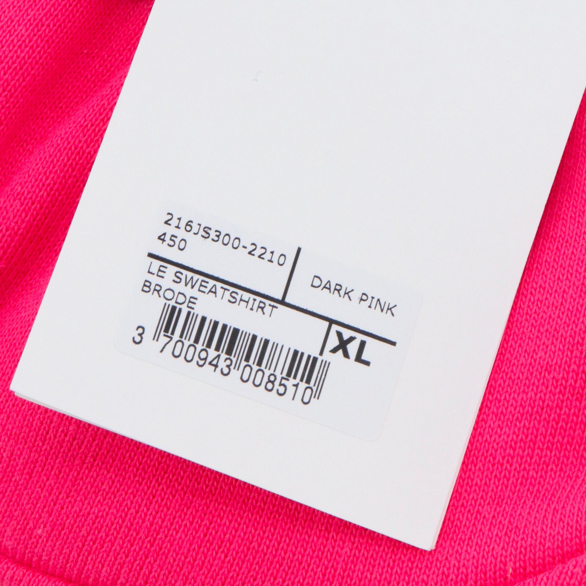 Jacquemus JACQUEMUS - The Jacquemus embroidered sweatshirt in pink cotton (XL) Size XL / US 12-14 / IT 48-50 - 3 Thumbnail