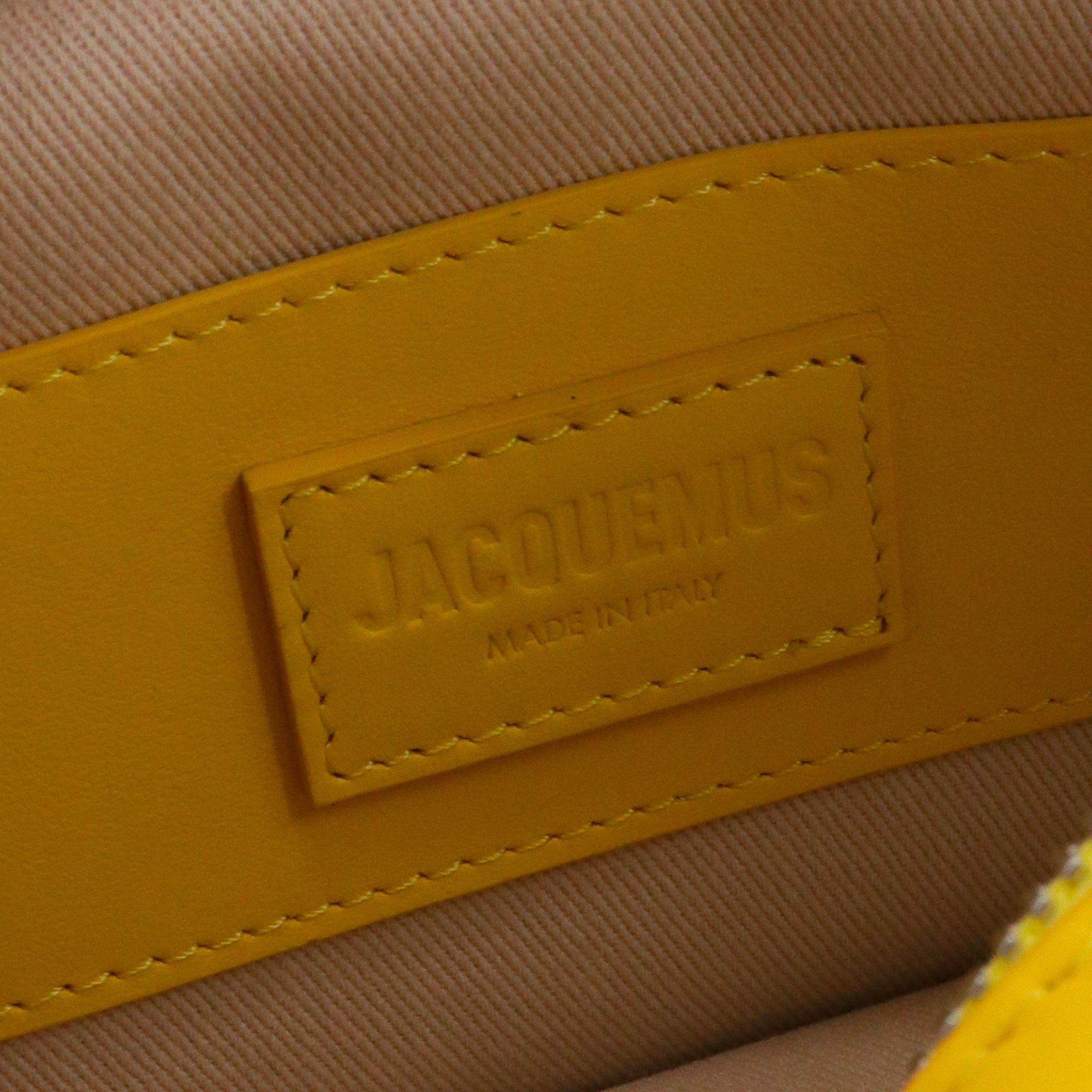 Jacquemus JACQUEMUS - Le Baneto Jacquemus shoulder bag in yellow leather Size ONE SIZE - 7 Thumbnail
