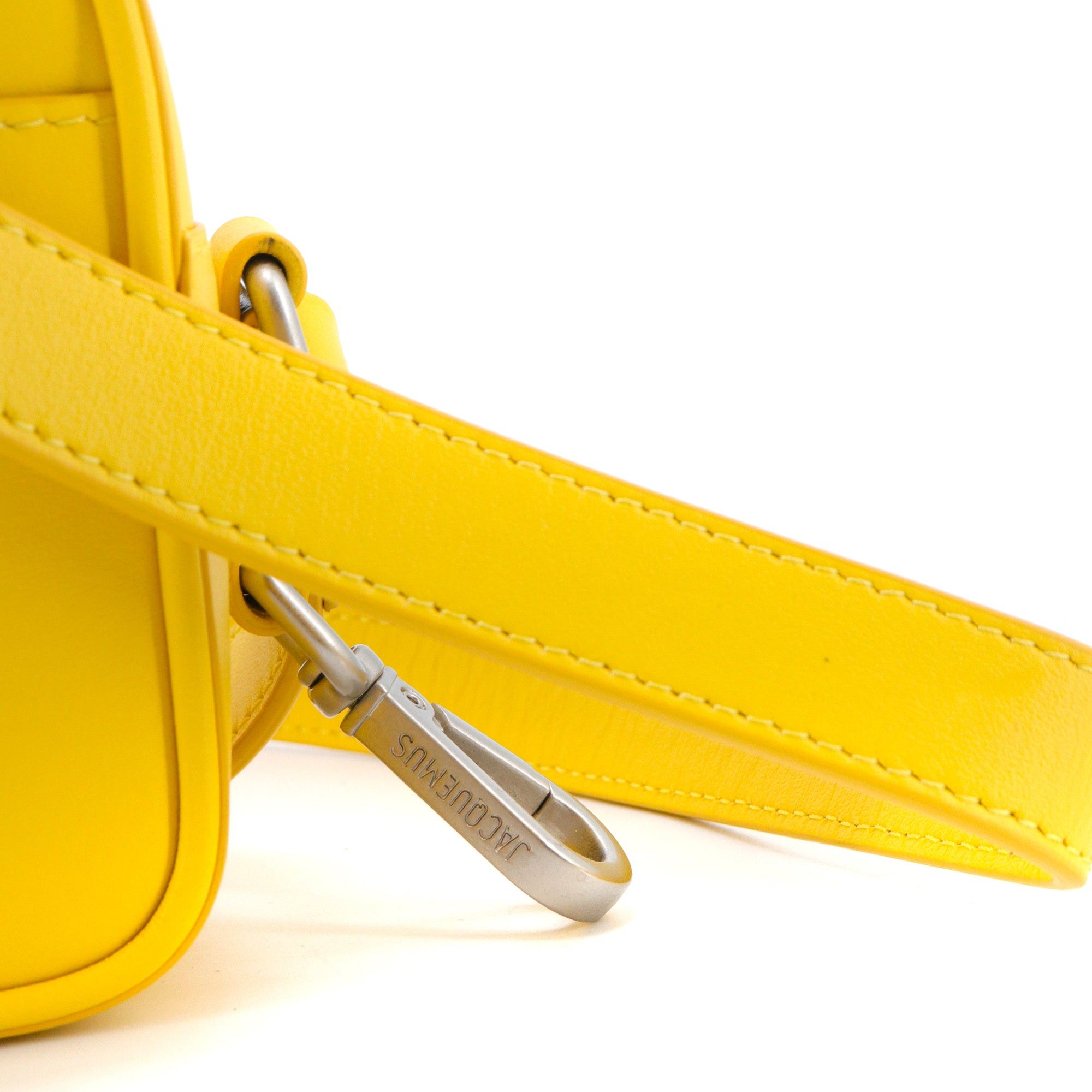 Jacquemus JACQUEMUS - Le Baneto Jacquemus shoulder bag in yellow leather Size ONE SIZE - 6 Thumbnail