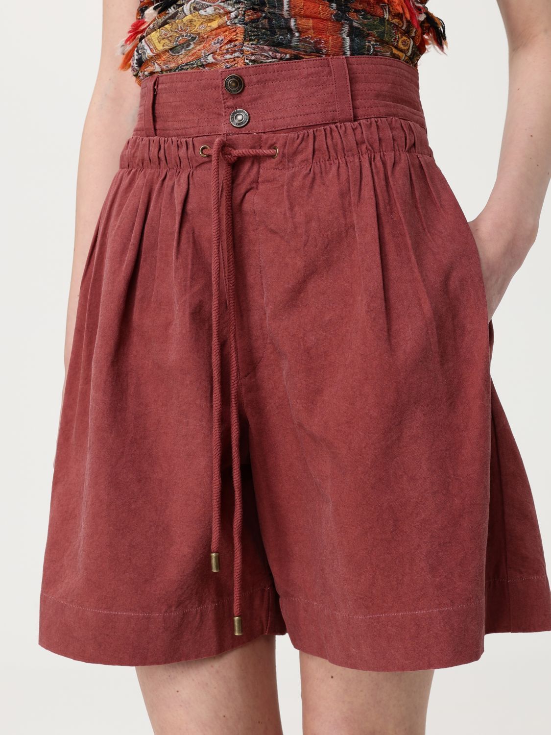 Max Mara Max Mara Short Woman Brick Red Size 27" / US 4 / IT 40 - 4 Thumbnail