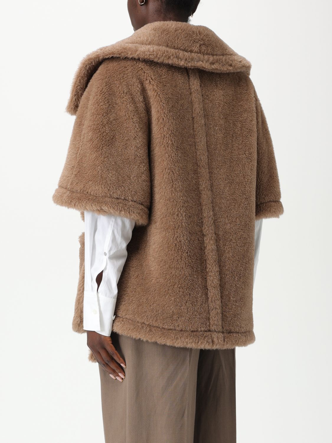 Max Mara Max Mara Cape Woman Natural Size ONE SIZE - 2 Thumbnail