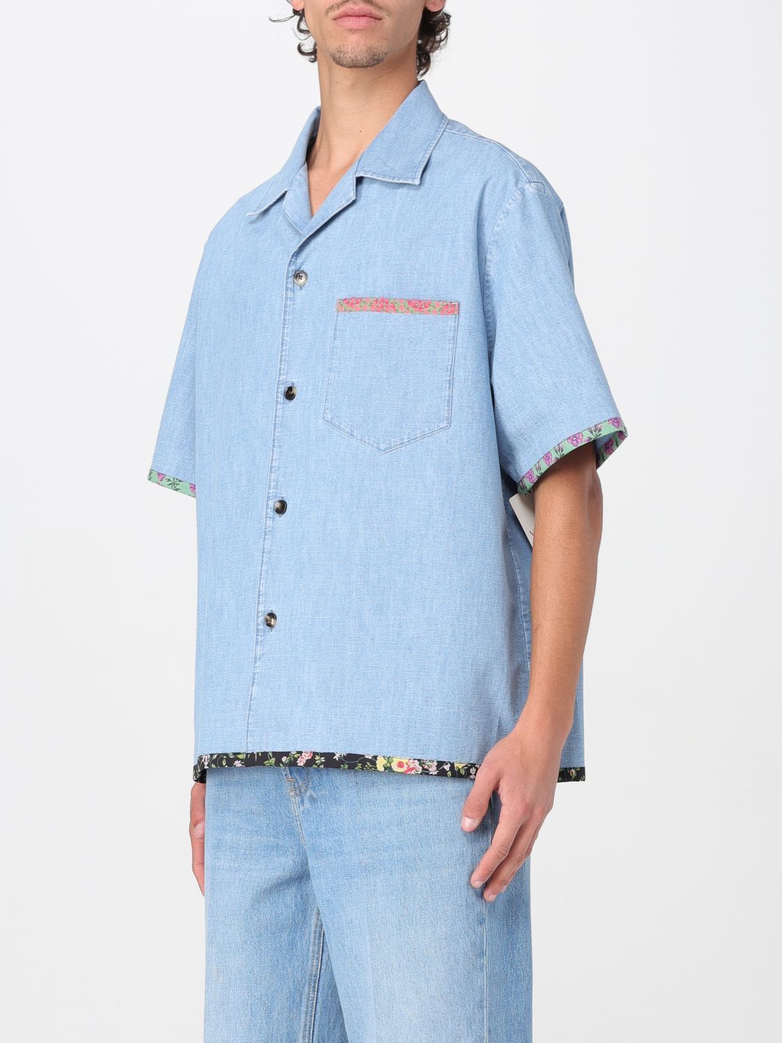 Valentino Valentino Shirt Men Denim Size US S / EU 44-46 / 1 - 4 Thumbnail