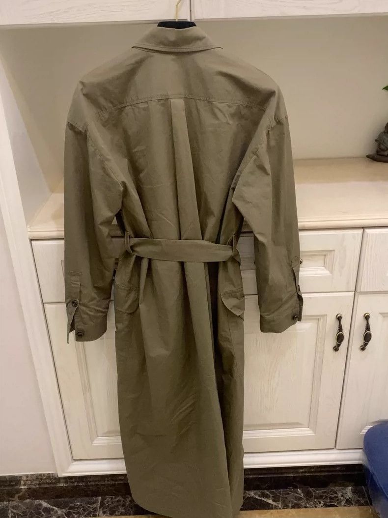 Max Mara Maxmara Long Windbreaker Coat with Belt Size L / US 10 / IT 46 - 6 Thumbnail