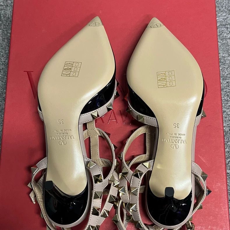 Valentino Valentino Black Patent Leather High Heels-yf Size US 8 / IT 38 - 5 Thumbnail