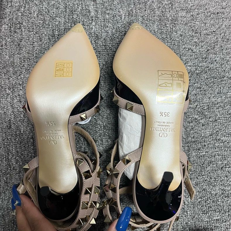 Valentino Valentino Black Patent Leather High Heels-yf Size US 8 / IT 38 - 9 Thumbnail