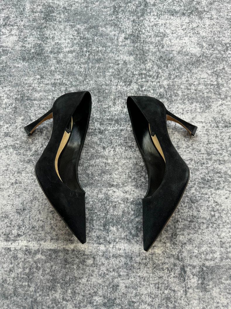 Dior Dior Black Suede High Heels Size 35.5-yf Size US 5 / IT 35 - 3 Thumbnail