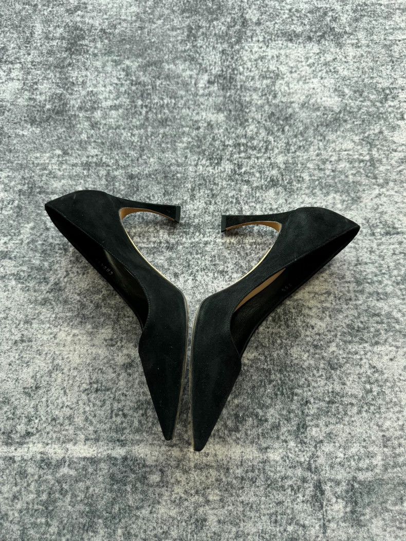 Dior Dior Black Suede High Heels Size 35.5-yf Size US 5 / IT 35 - 4 Thumbnail