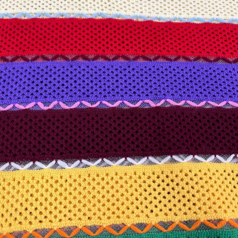 Miu Miu Miumiu Rainbow Knit Short Sleeve Sweater Size S / US 4 / IT 40 - 4 Thumbnail