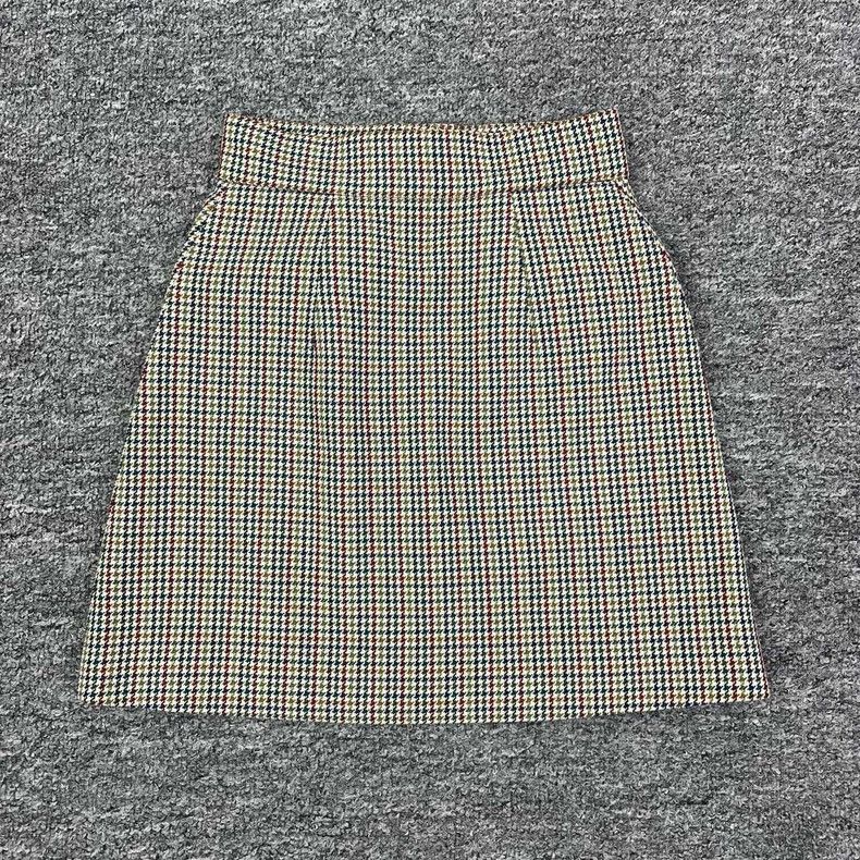 Celine Miumiu Checkered Skirt with Bow Detail Size 36" / US 14 / IT 50 - 2 Thumbnail