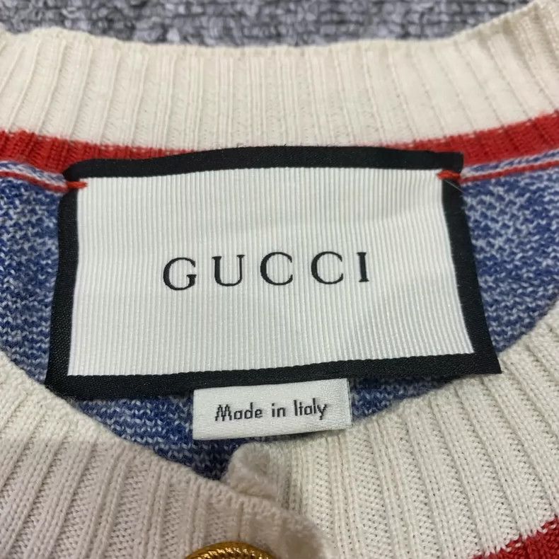 Gucci Blue Gucci G-Pattern Knit Cardigan Sweater Size S / US 4 / IT 40 - 5 Thumbnail