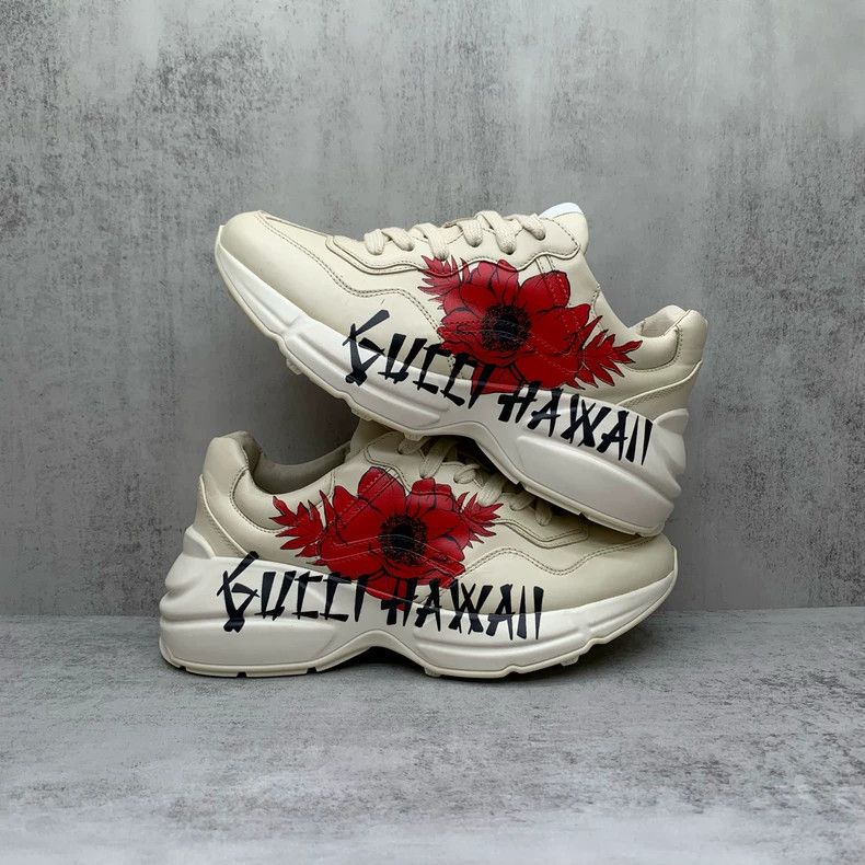 Gucci Gucci Floral Dad Sneakers Size 36.5 Size US 6 / EU 39 - 2 Thumbnail