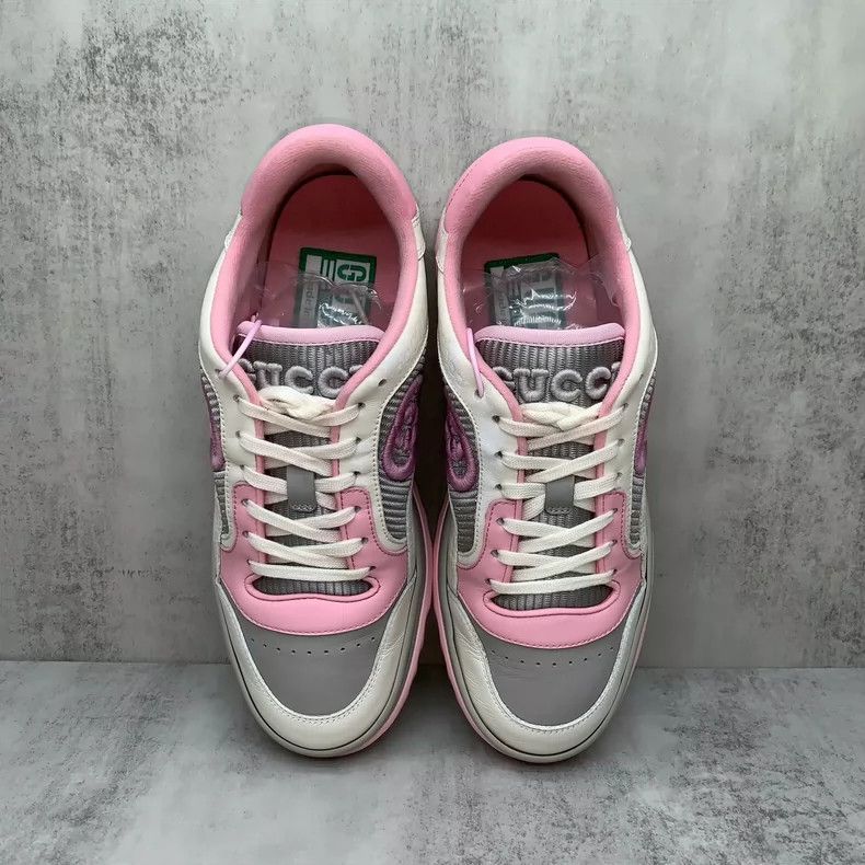 Gucci Gucci Pink White Sneakers Size 37 Size US 6 / IT 36 - 6 Thumbnail