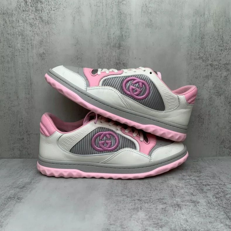 Gucci Gucci Pink White Sneakers Size 37 Size US 6 / IT 36 - 2 Thumbnail