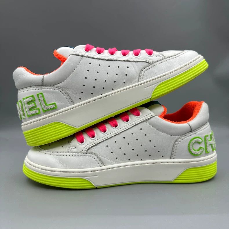 Chanel Chanel Colorful Sport Sneakers with Logo Size US 7 / IT 37 - 3 Thumbnail