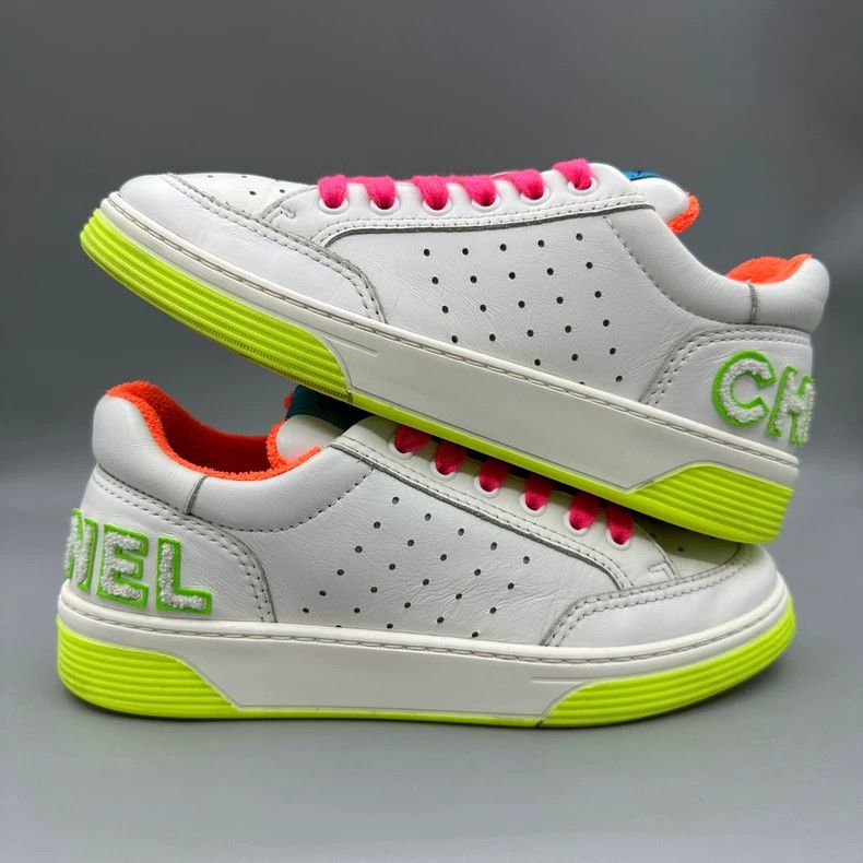 Chanel Chanel Colorful Sport Sneakers with Logo Size US 7 / IT 37 - 2 Thumbnail