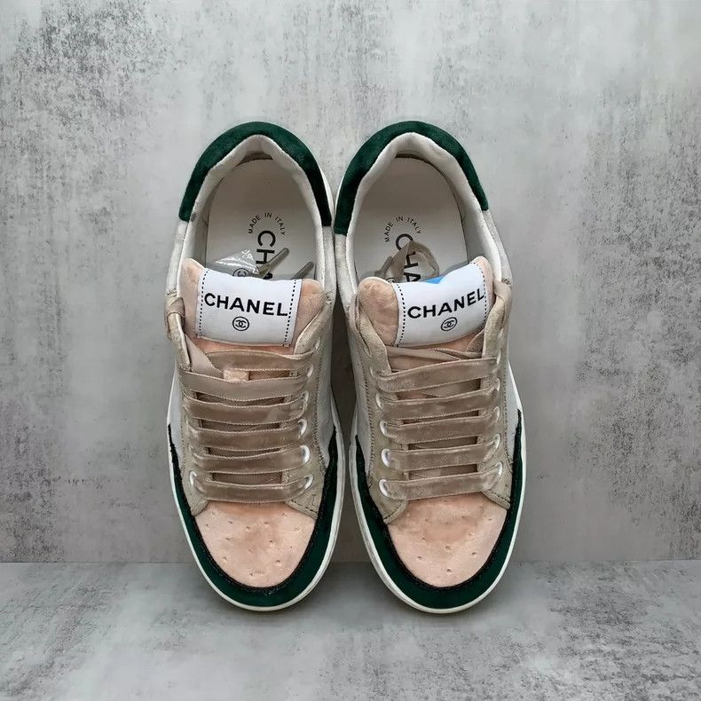 Chanel Chanel Velvet Panel Sneakers in Size 35.5 Size US 6 / IT 36 - 6 Thumbnail