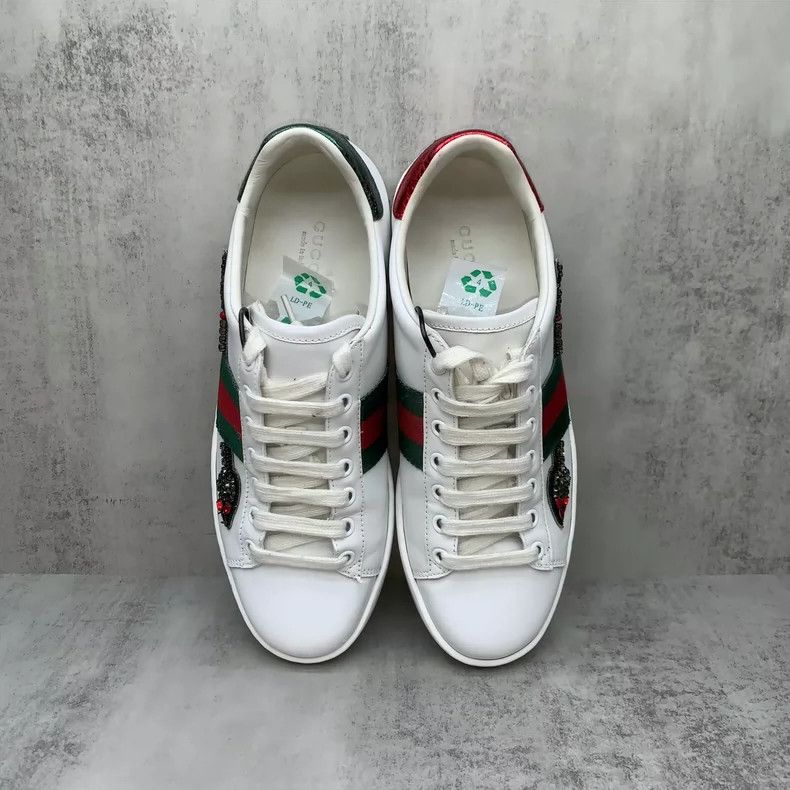 Gucci Gucci White Sneakers with Arrow Design Size US 6 / IT 36 - 6 Thumbnail